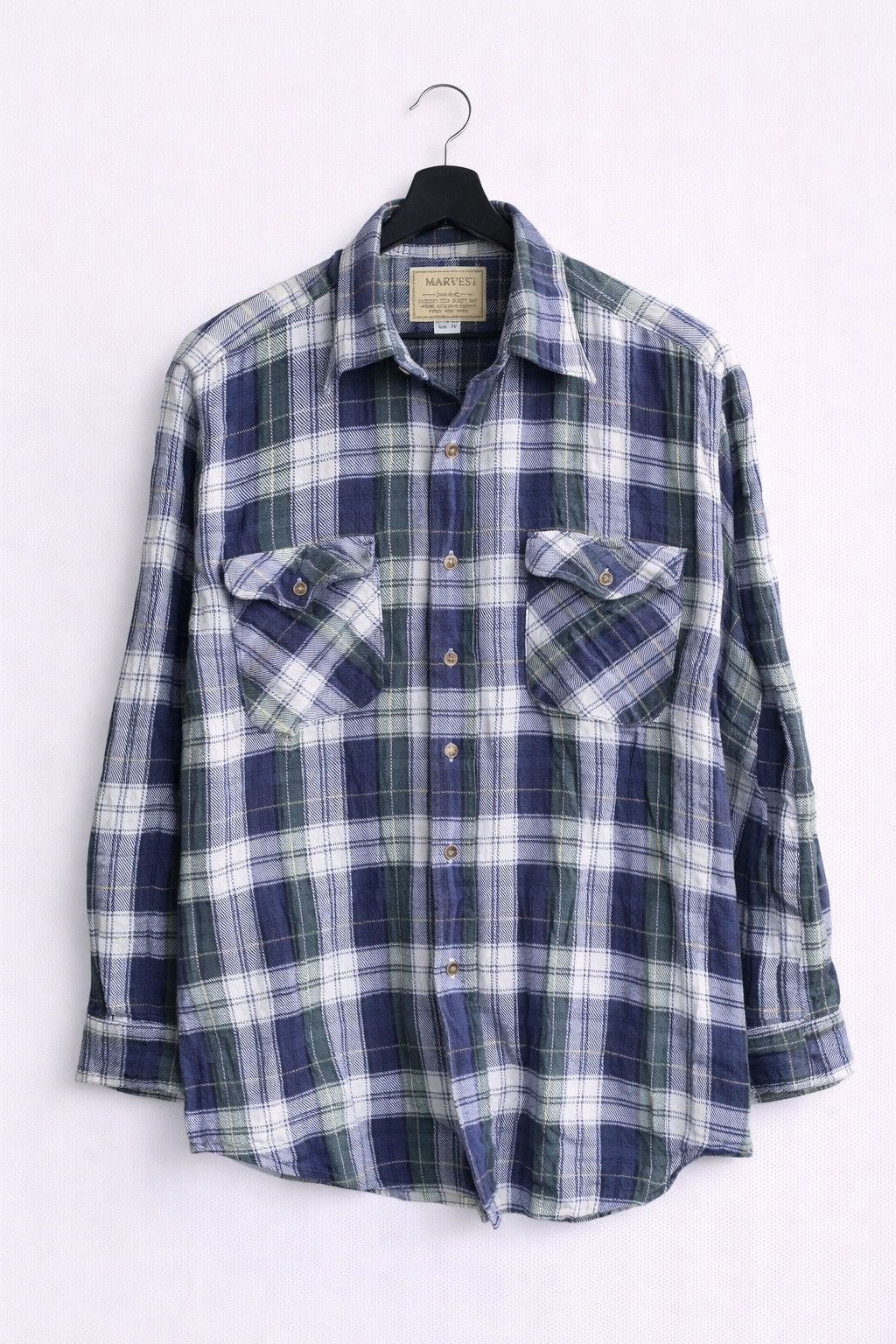 Japanese Brand Vintage MACEYE Plaid Flannel Shirt Workwear Style Size US M / EU 48-50 / 2 - 1 Thumbnail