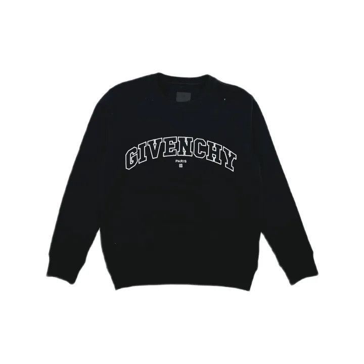 Givenchy Givenchy Givenchy Black Logo Embroidered Sweatshirt -2507 Size US M / EU 48-50 / 2 - 1 Thumbnail