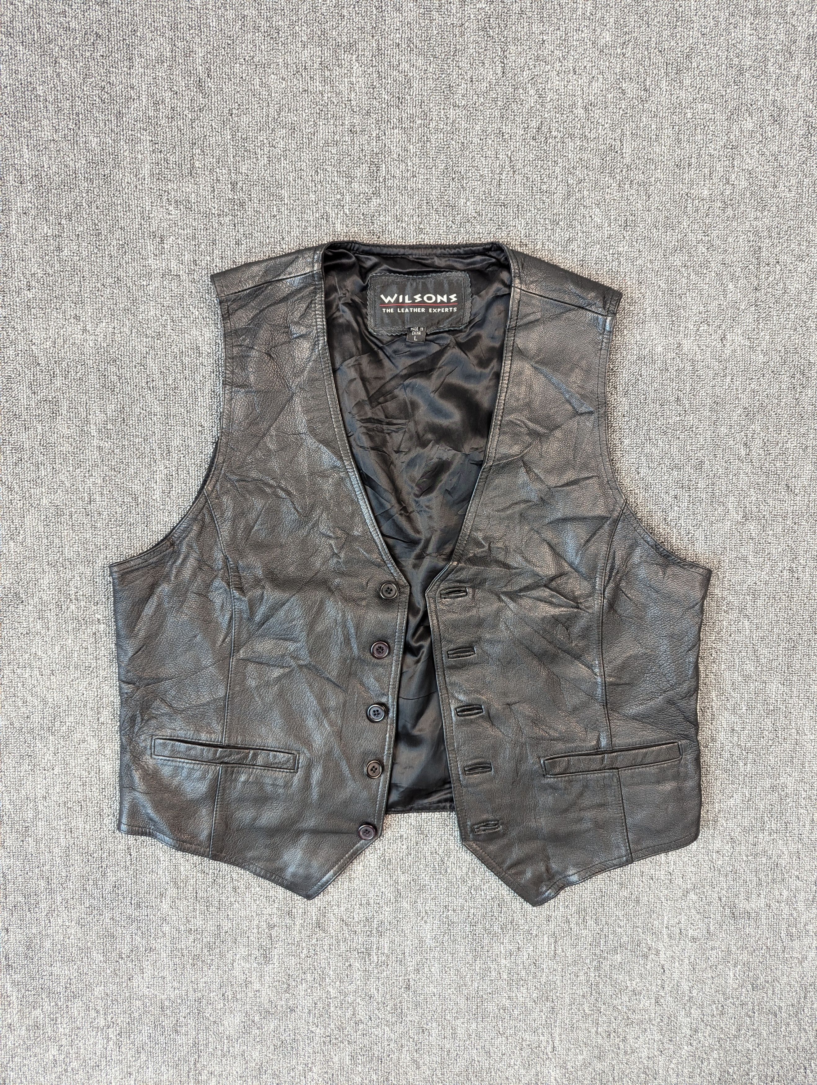 Wilsons Leather Vintage Wilsons Leather Vest Jacket Size US L / EU 52-54 / 3 - 1 Thumbnail