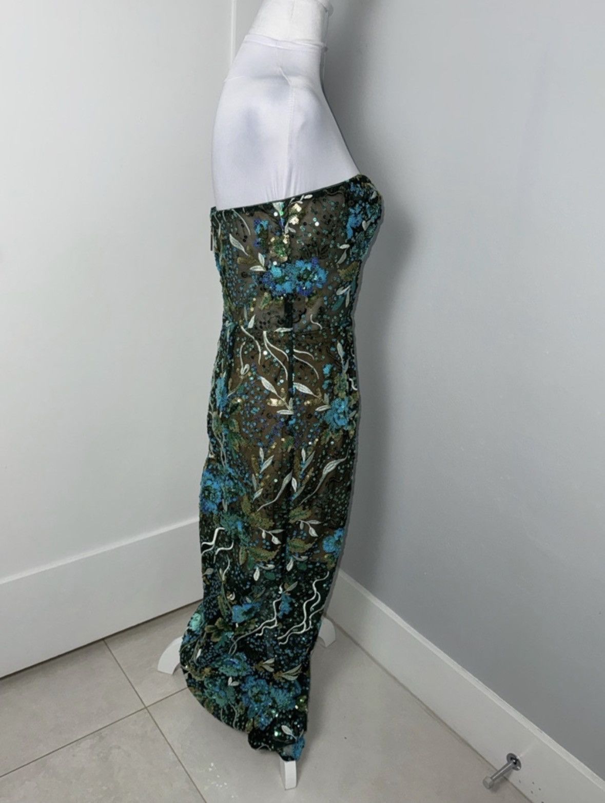 Bronx and Banco Bronx and Banco Dahlia Maxi Dress in Teal Multi/Size Medium Size M / US 6-8 / IT 42-44 - 7 Thumbnail
