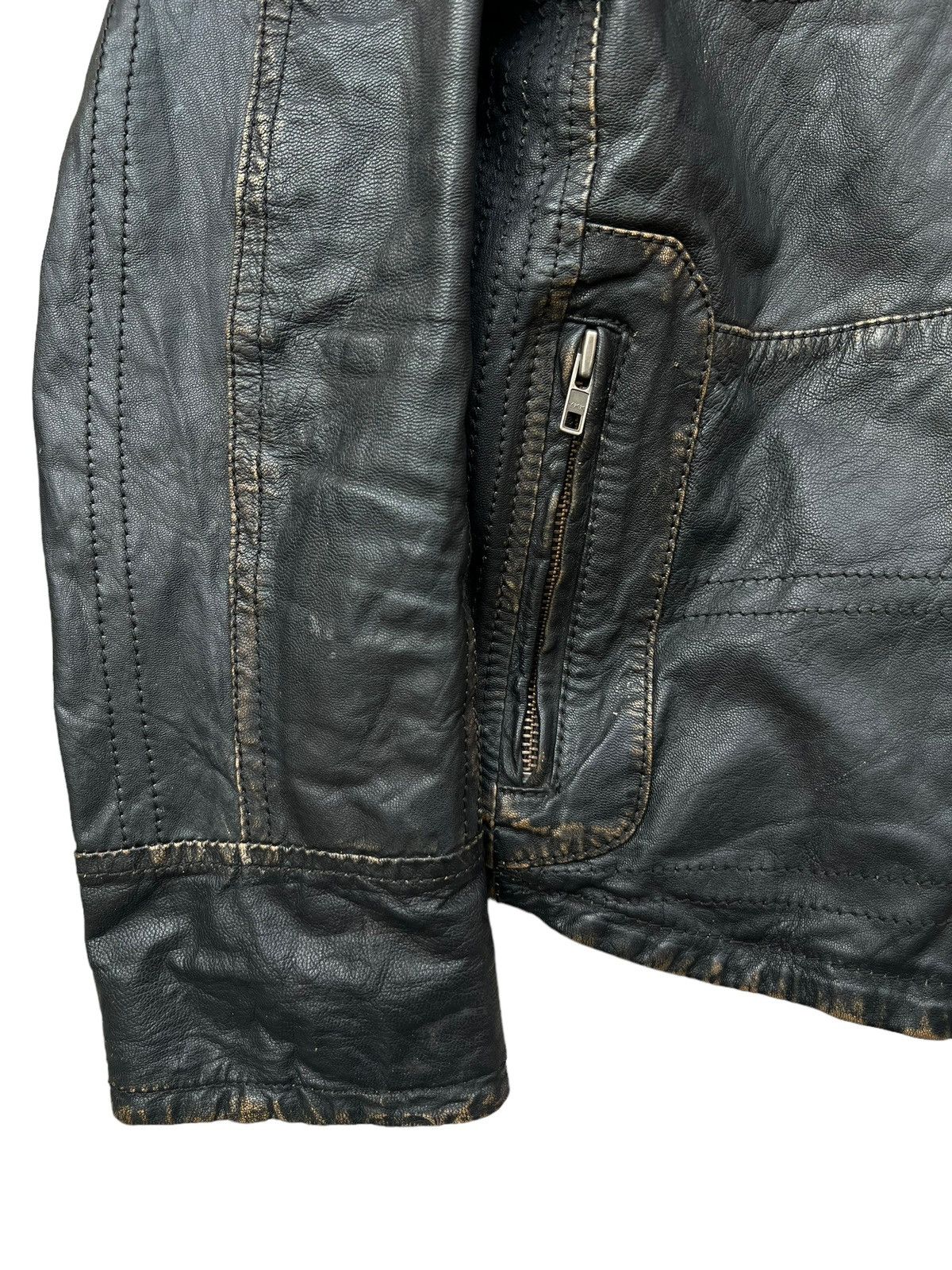 Japanese Brand Bondage Politix Multipocket Patchwork Punk Leather Jacket Size US L / EU 52-54 / 3 - 7 Thumbnail