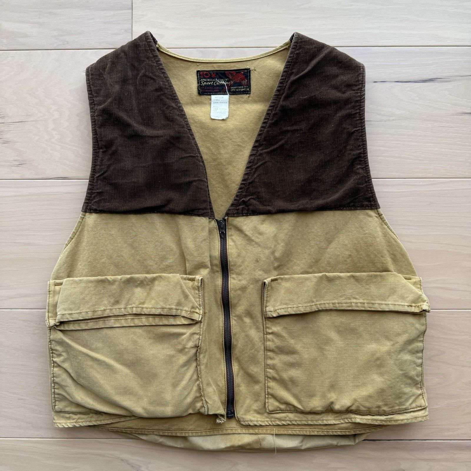 Vintage Vintage MFG Co Vest Medium Khaki 10X Corduroy 80s Outdoors Size US M / EU 48-50 / 2 - 2 Thumbnail