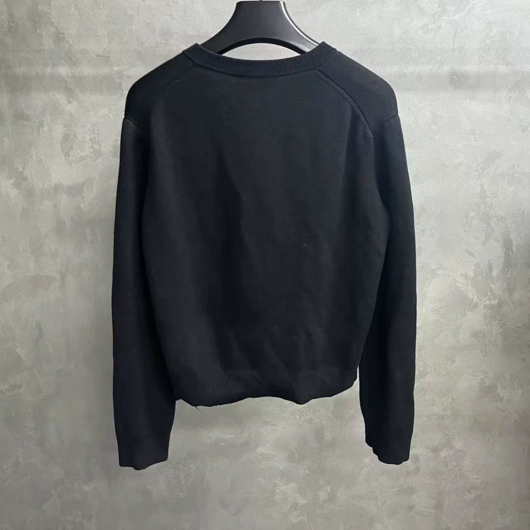 Gucci Gucci Black Wool Blend Jacquard Knit Sweater Size US XXL / EU 58 / 5 - 5 Thumbnail