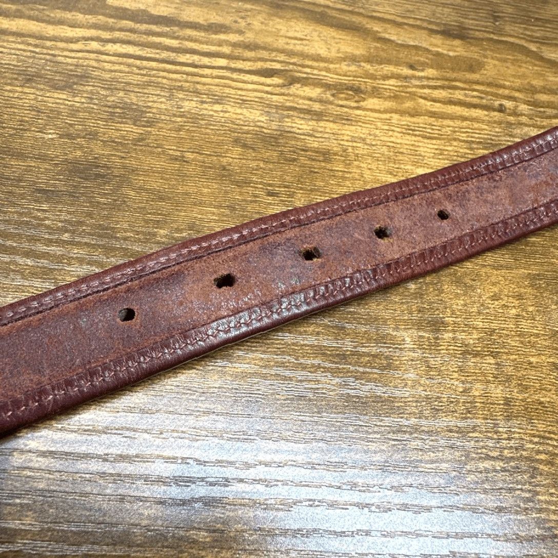 Cole Haan Cole Haan Belt Mens 38 Brown Brass Buckle Made in England A0694 Brown Belt Men 38 Brown 1” W 45” L Size 38 - 6 Thumbnail