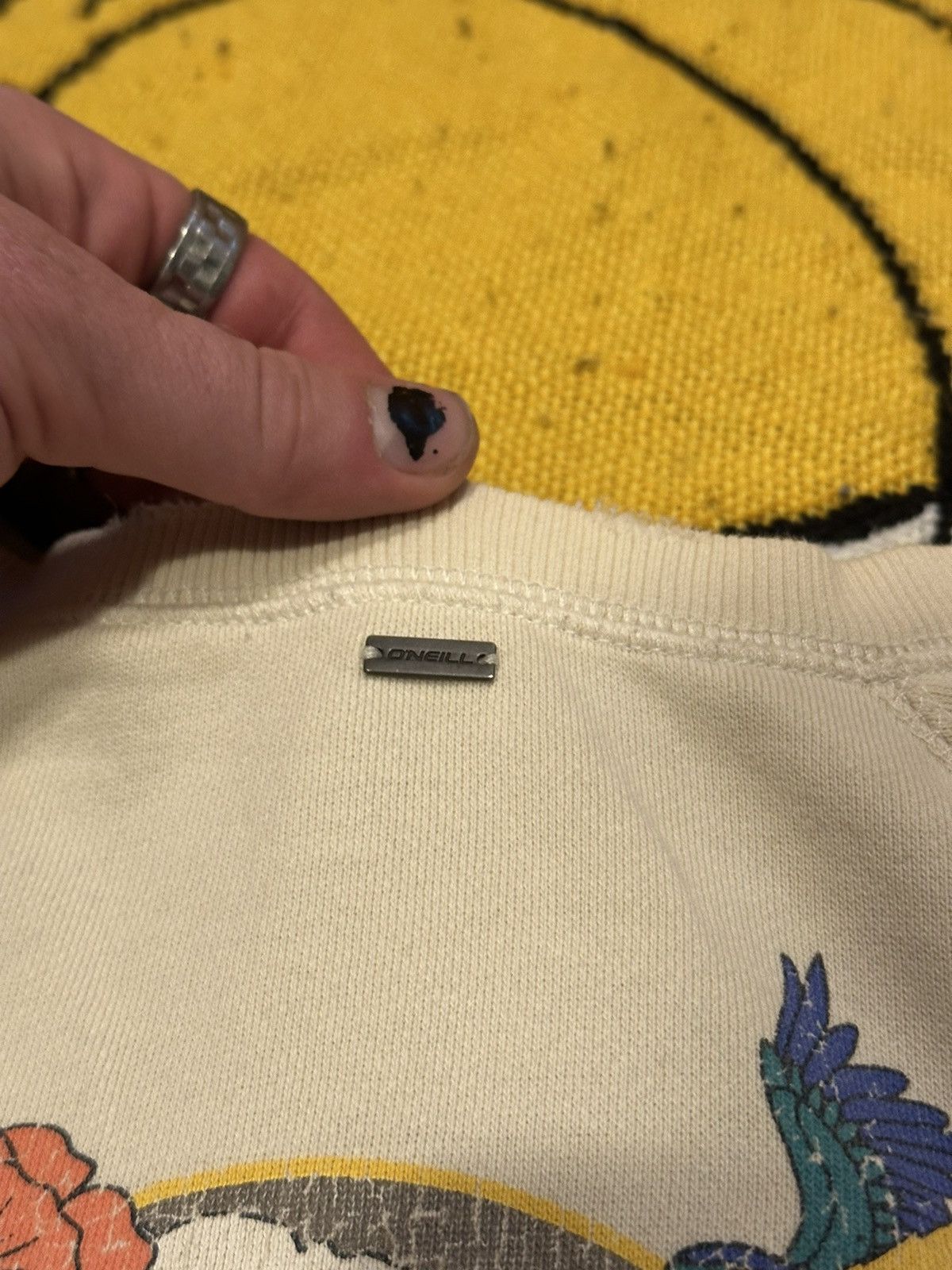 O'Neill Vintage Y2K Thrashed Oneil Surf Sweater Size US L / EU 52-54 / 3 - 3 Thumbnail