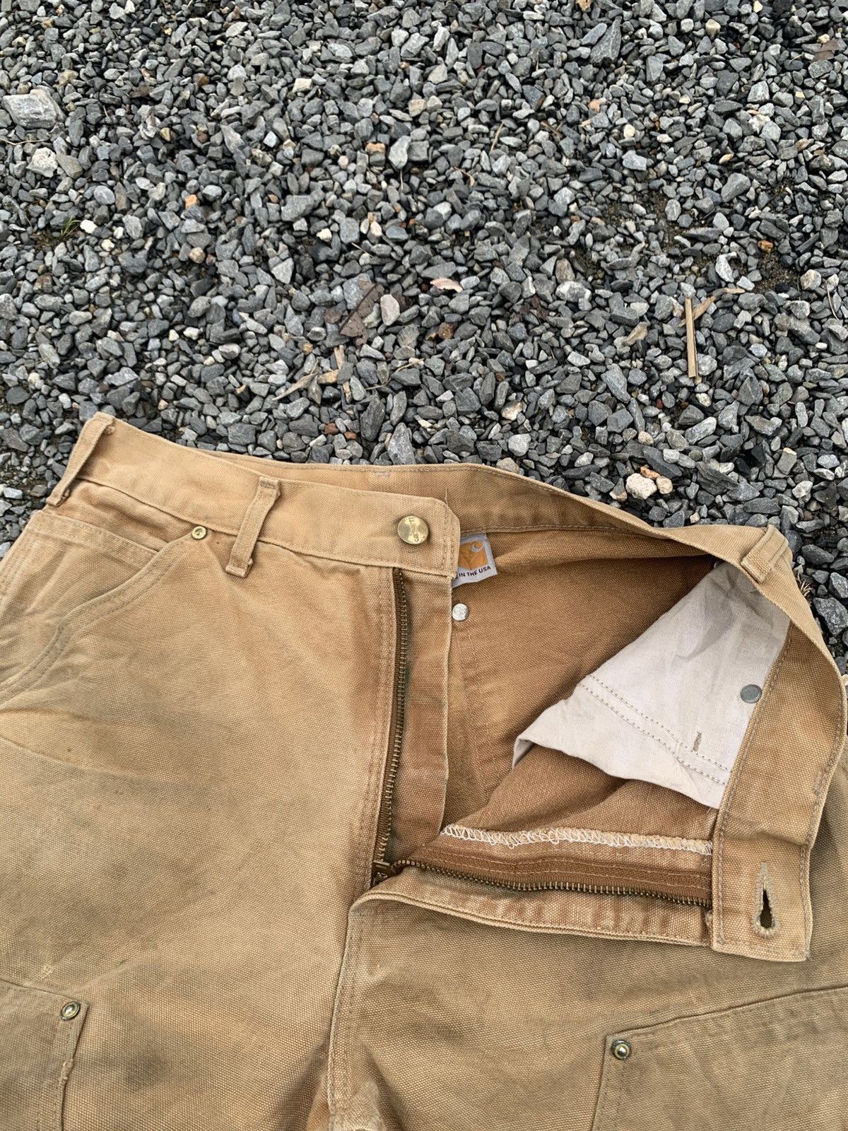 Carhartt VINTAGE CARHART DOUBLE KNEE RUSTY DAMAGE DISTRESSED DENIM Size US 30 / EU 46 - 14 Thumbnail