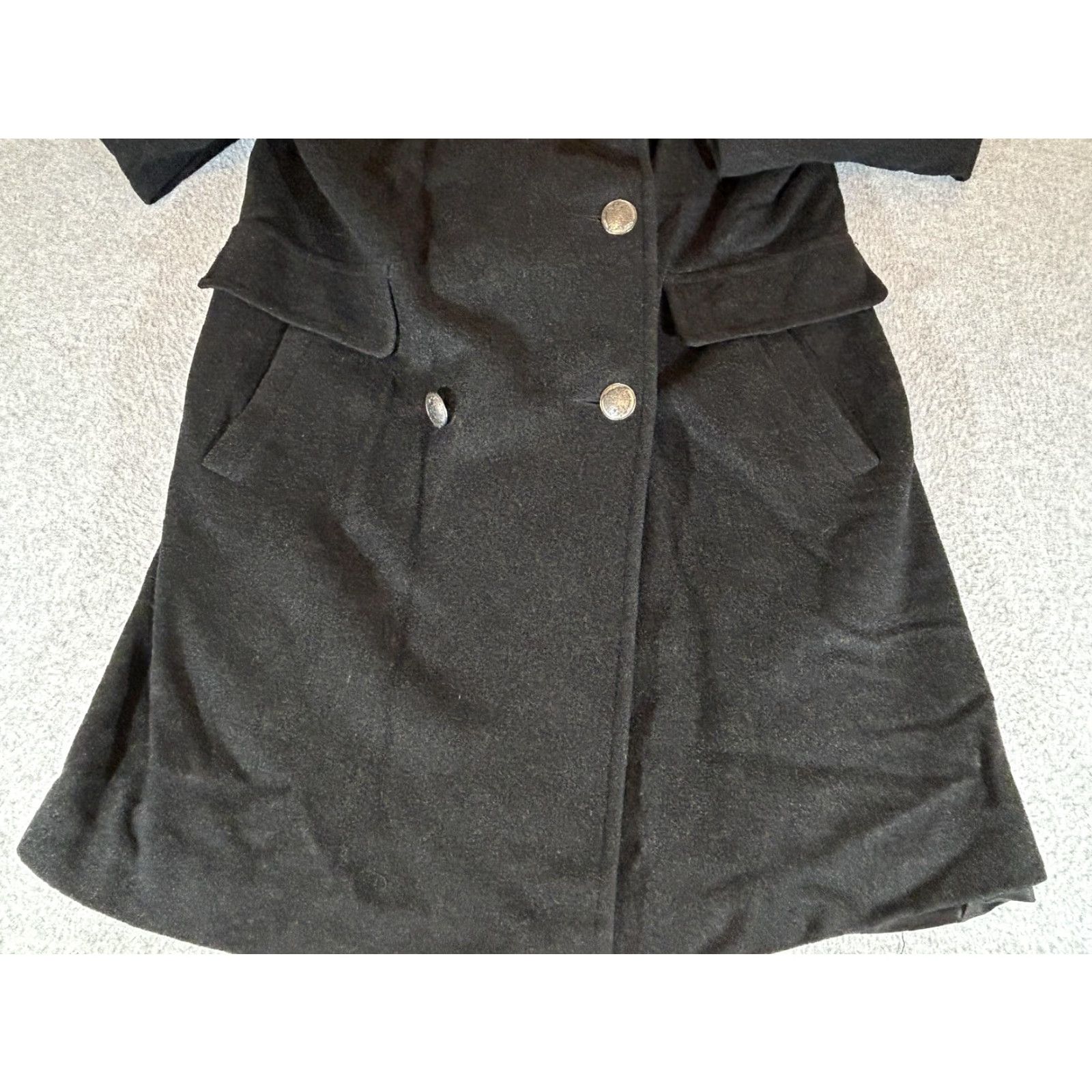 Doublet VINTAGE Lauren Meren Coat Women L Wool Double Breasted Military Trench Overcoat USA 80s Size L / US 10 / IT 46 - 2 Thumbnail