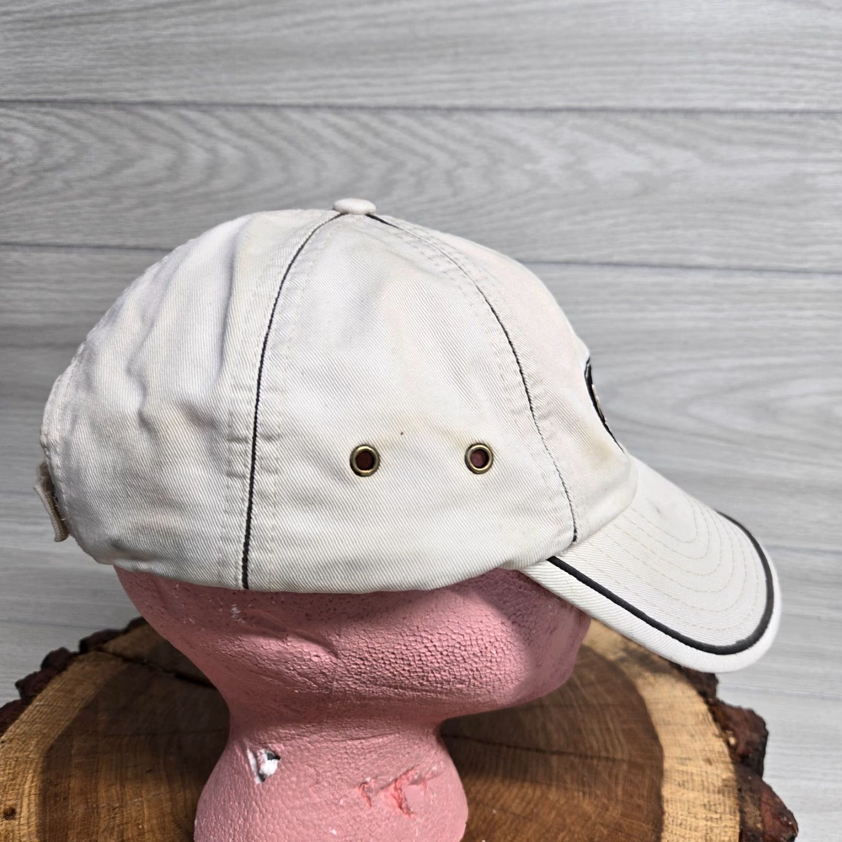 Vintage Unbranded Adjustable Beige Baseball Cap Hat for Men - Casual Logo Theme Size ONE SIZE - 4 Thumbnail