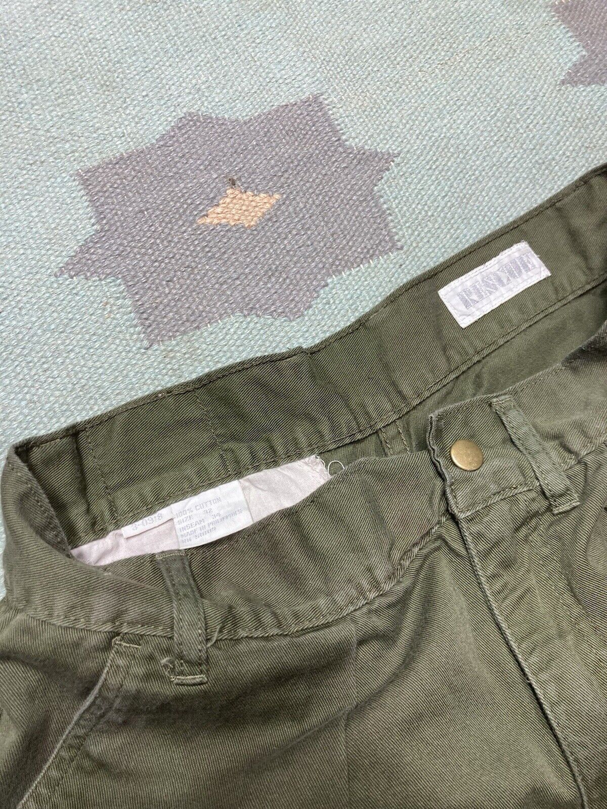 Vintage y2k cargo pants baggy tapered rave pockets military 30x33 Size US 30 / EU 46 - 4 Thumbnail