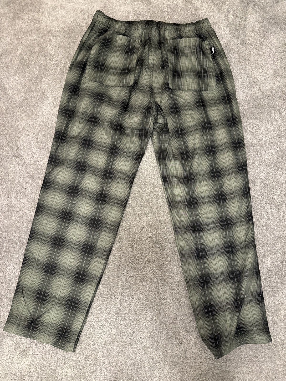 image of Stussy Shadow Plaid Relax Pant, Men's (Size 34)