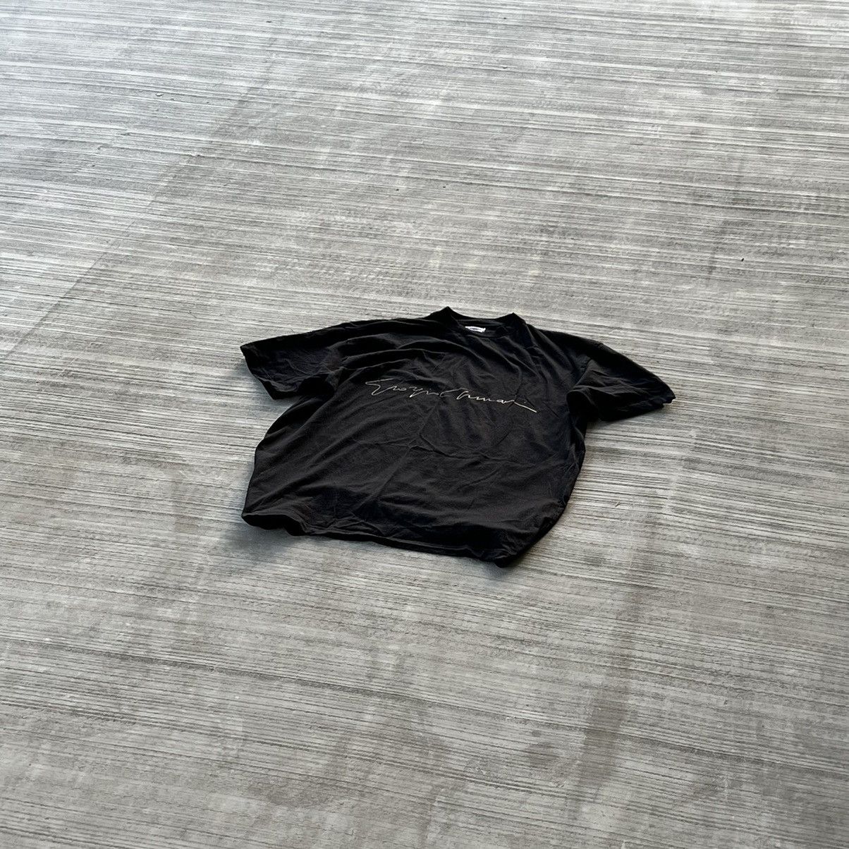 Giorgio Armani × Vintage Giorgio Armani Vintage Rare Big Logo T-Shirt Size US L / EU 52-54 / 3 - 1 Thumbnail