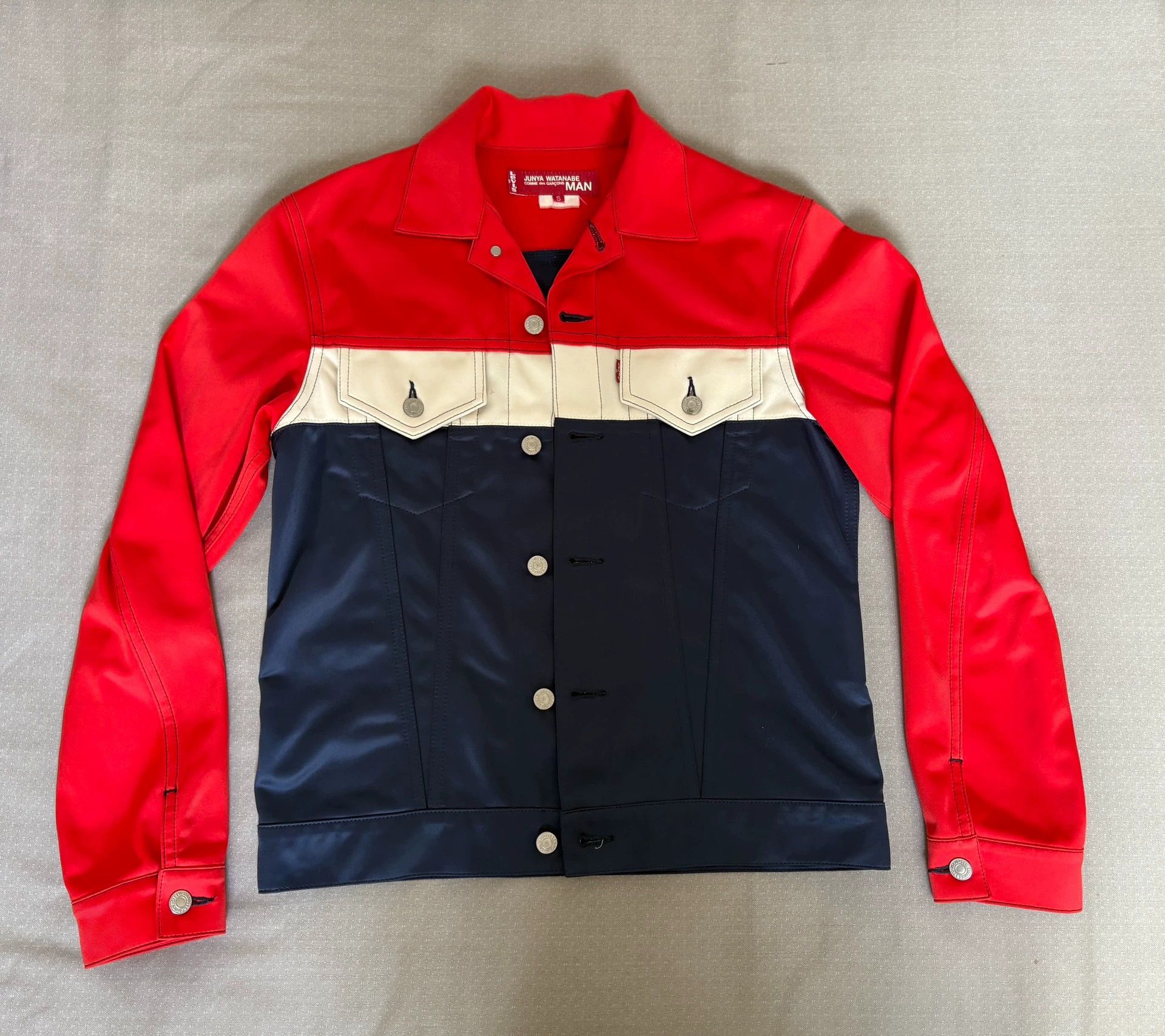 Junya Watanabe Junya Watanabe x Levi's Vtg Red/Blue Paneled Jkt Size US S / EU 44-46 / 1 - 3 Thumbnail