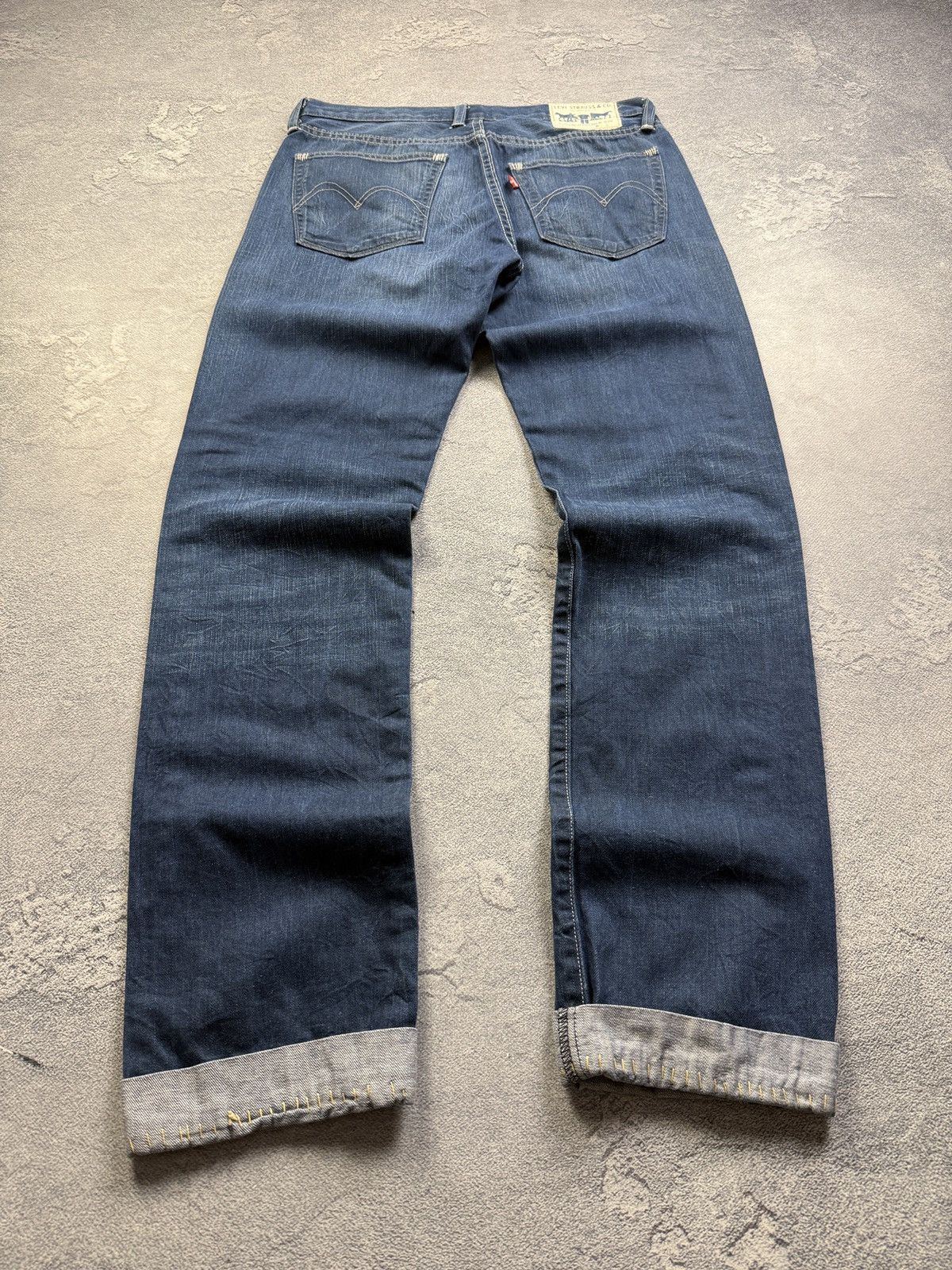 Vintage 90s White Tab Levis Jeans 31x34 Loose Light Wash