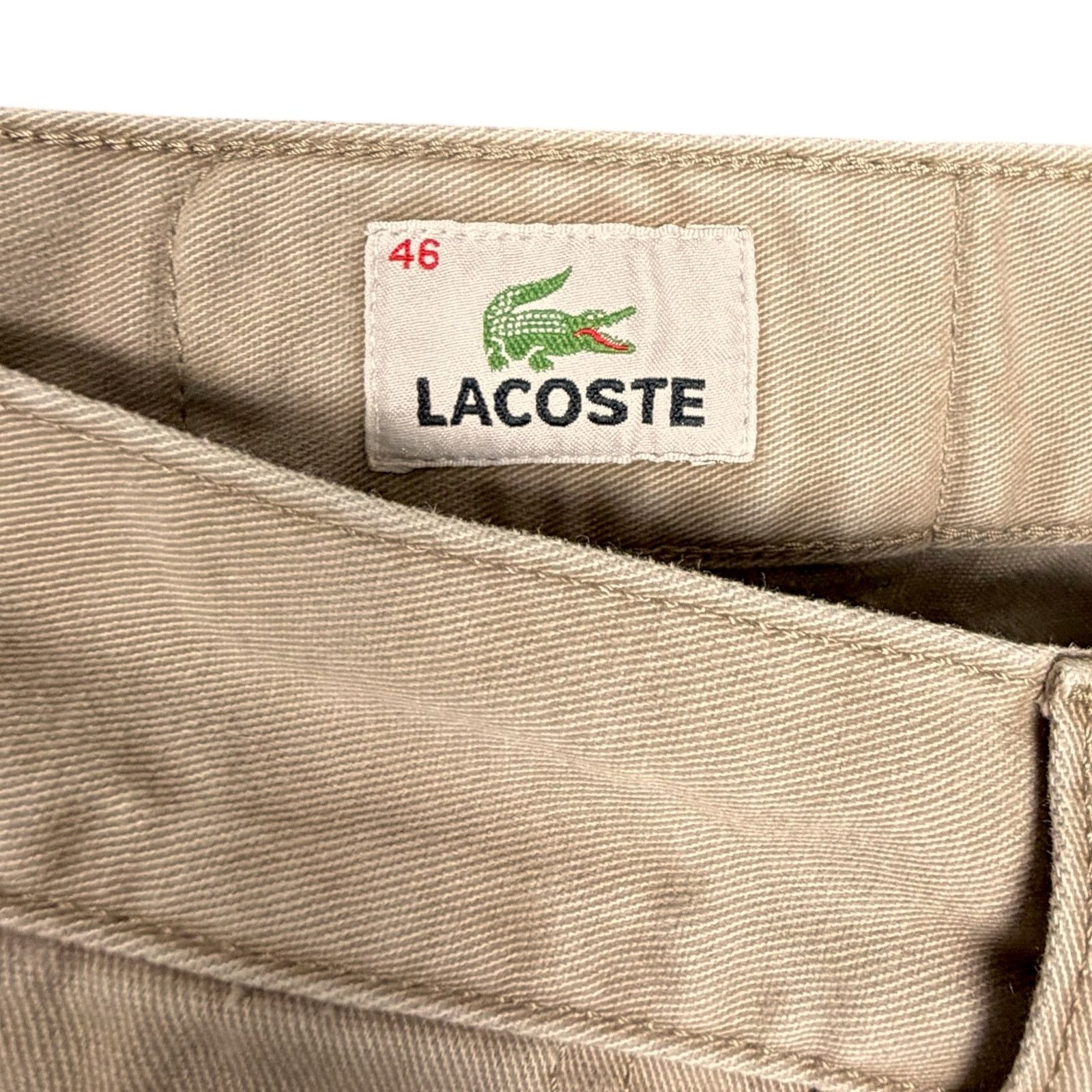 Lacoste Lacoste Men's EU 46 US 36x33 Khaki Tan Straight Leg Jeans Size US 36 / EU 52 - 6 Thumbnail