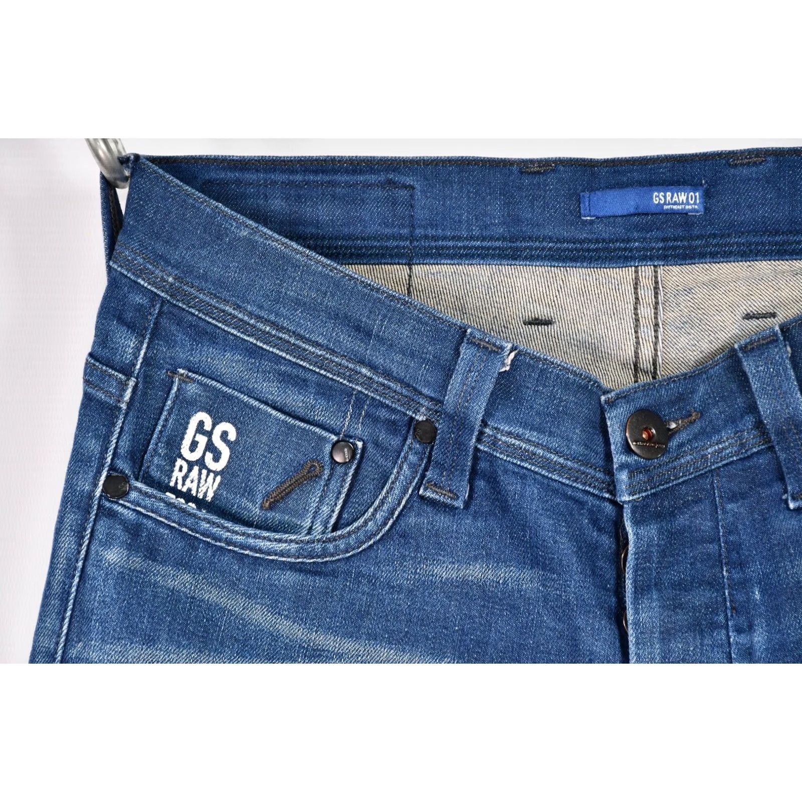 G-Star G-Star Raw Defend Super Slim Jeans Men W32 L32 Blue Skinny Slim Denim 100% Genuine Size US 32 / EU 48 - 5 Thumbnail