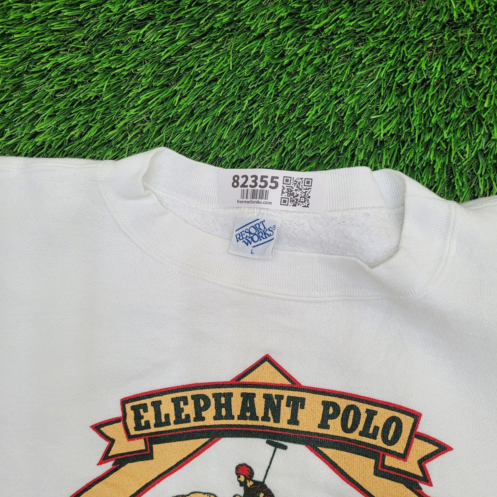 Other Vintage St-Maarten Elephant-Polo Sweatshirt L/XL 23x24 USA Size US L / EU 52-54 / 3 - 9 Thumbnail
