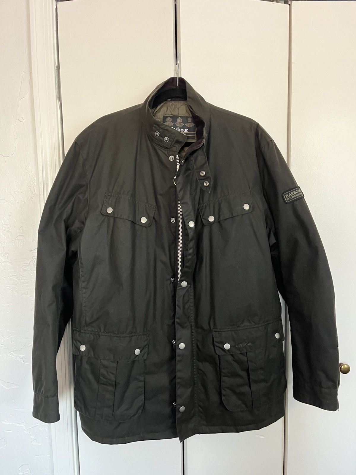Barbour Barbour International Men’s Duke Wax Jacket Size US XXL / EU 58 / 5 - 2 Thumbnail