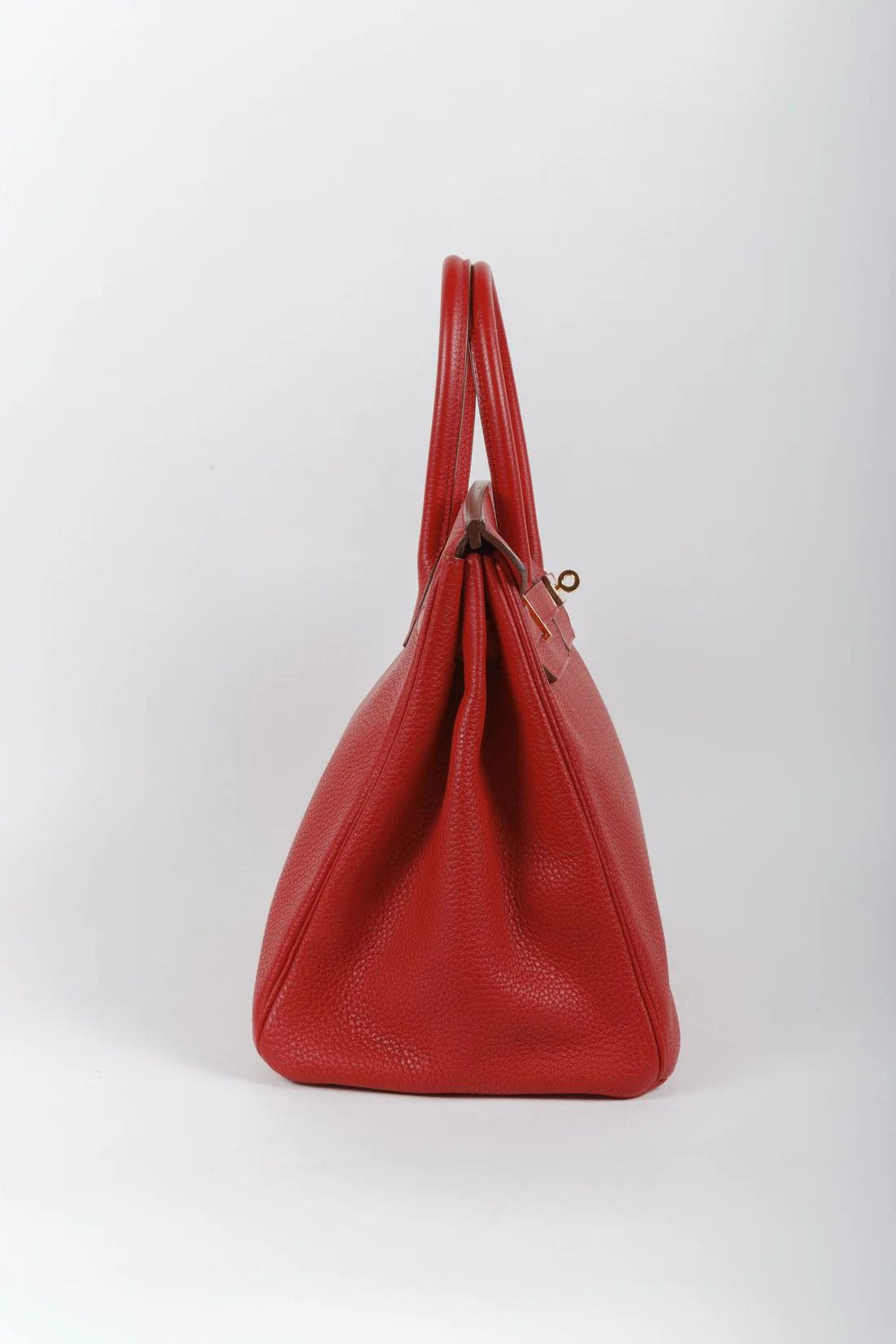 Hermes Hermès Birkin 35 Rouge Casaque Clemence GHW Size ONE SIZE - 3 Thumbnail