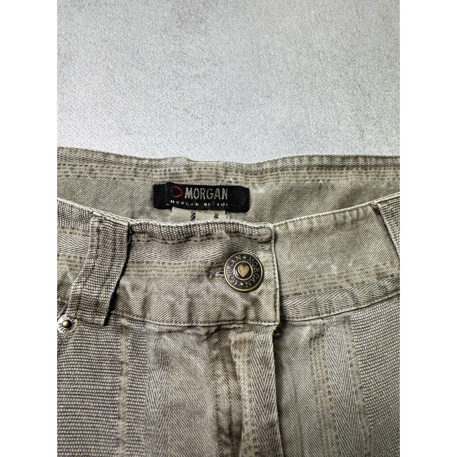 Designer × Morgan Homme Vintage Morgan de Toi Skirt Avant Garde Size 38 Beige Size 27" / US 4 / IT 40 - 8 Thumbnail