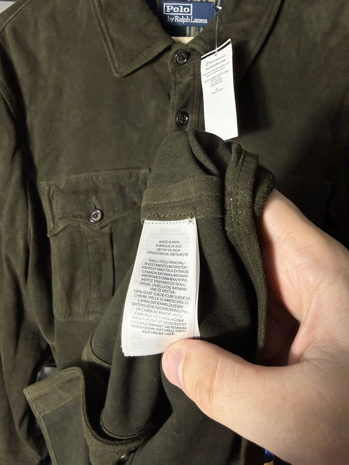 Polo Ralph Lauren Ralph Lauren Suede Utility Jacket Green Goat Leather Field L Size US L / EU 52-54 / 3 - 16 Thumbnail