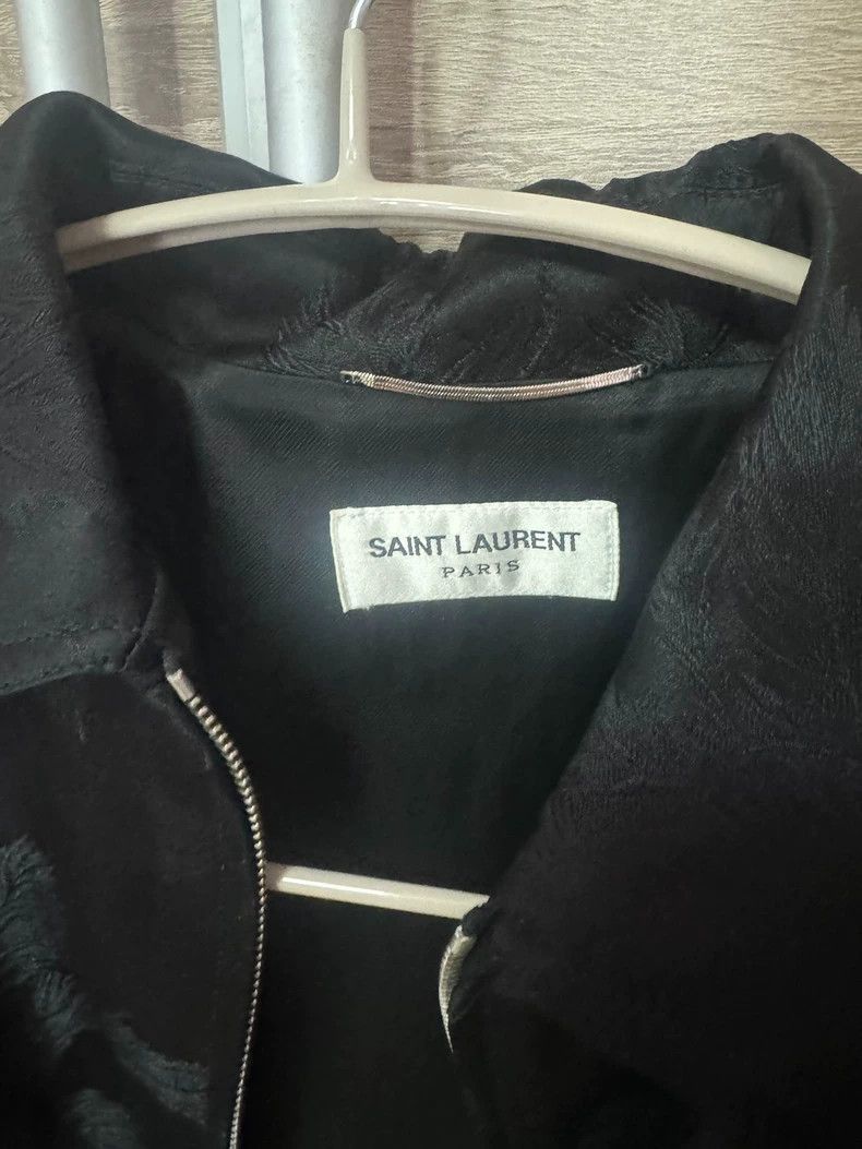 Saint Laurent Paris YSL Coconut Tree Print Leather Jacket- Size US M / EU 48-50 / 2 - 2 Thumbnail