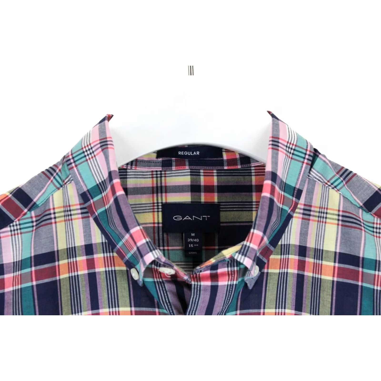 Gant GANT Shirt Men M Checked Short Sleeve Button-Up Regular Pattern Blue Size US M / EU 48-50 / 2 - 4 Thumbnail