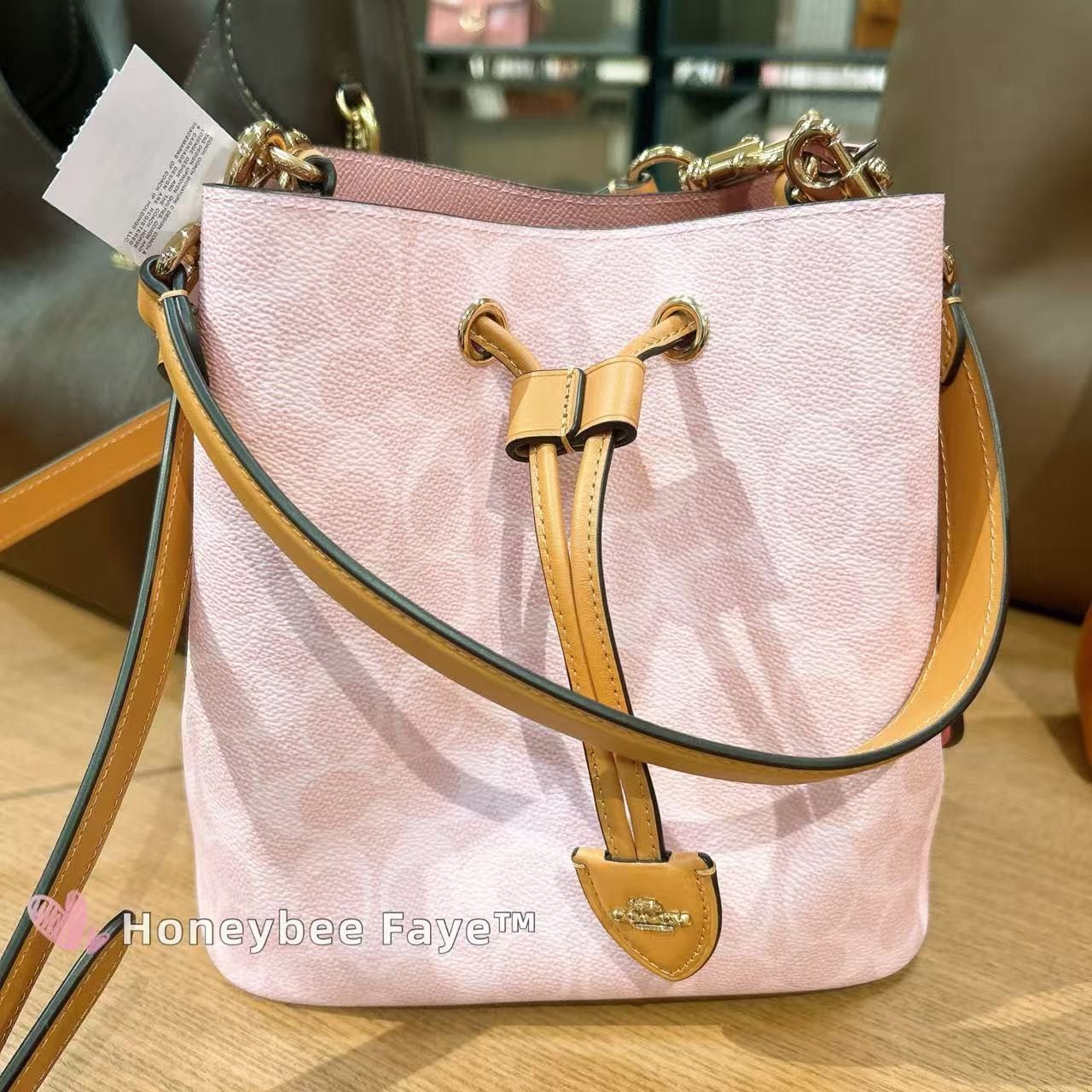 Coach Rowan Bucket Bag In Signature Canvas With Charms CEA23 Size ONE SIZE - 8 Thumbnail