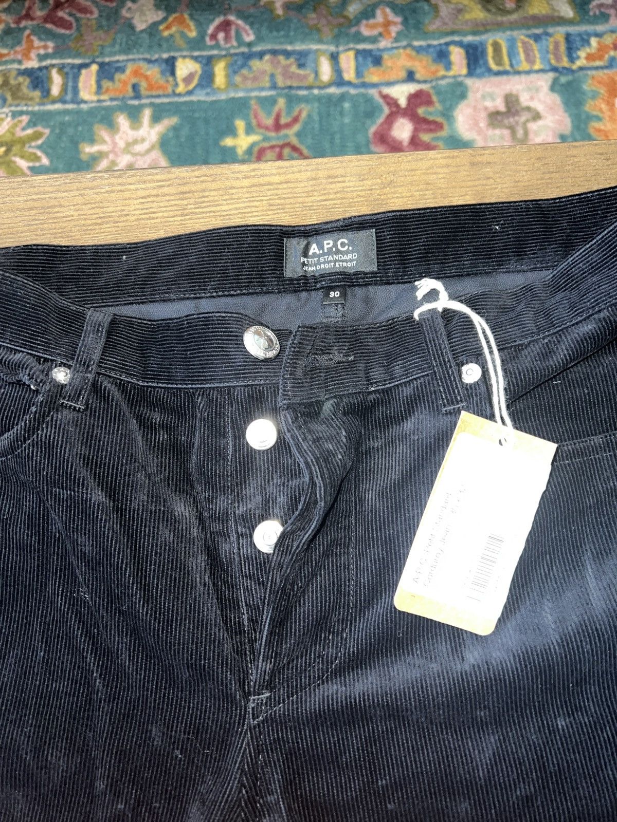 A.P.C. A.P.C. Black Corduroy Jeans – Made in Italy – New w/ Ta Size US 30 / EU 46 - 3 Thumbnail