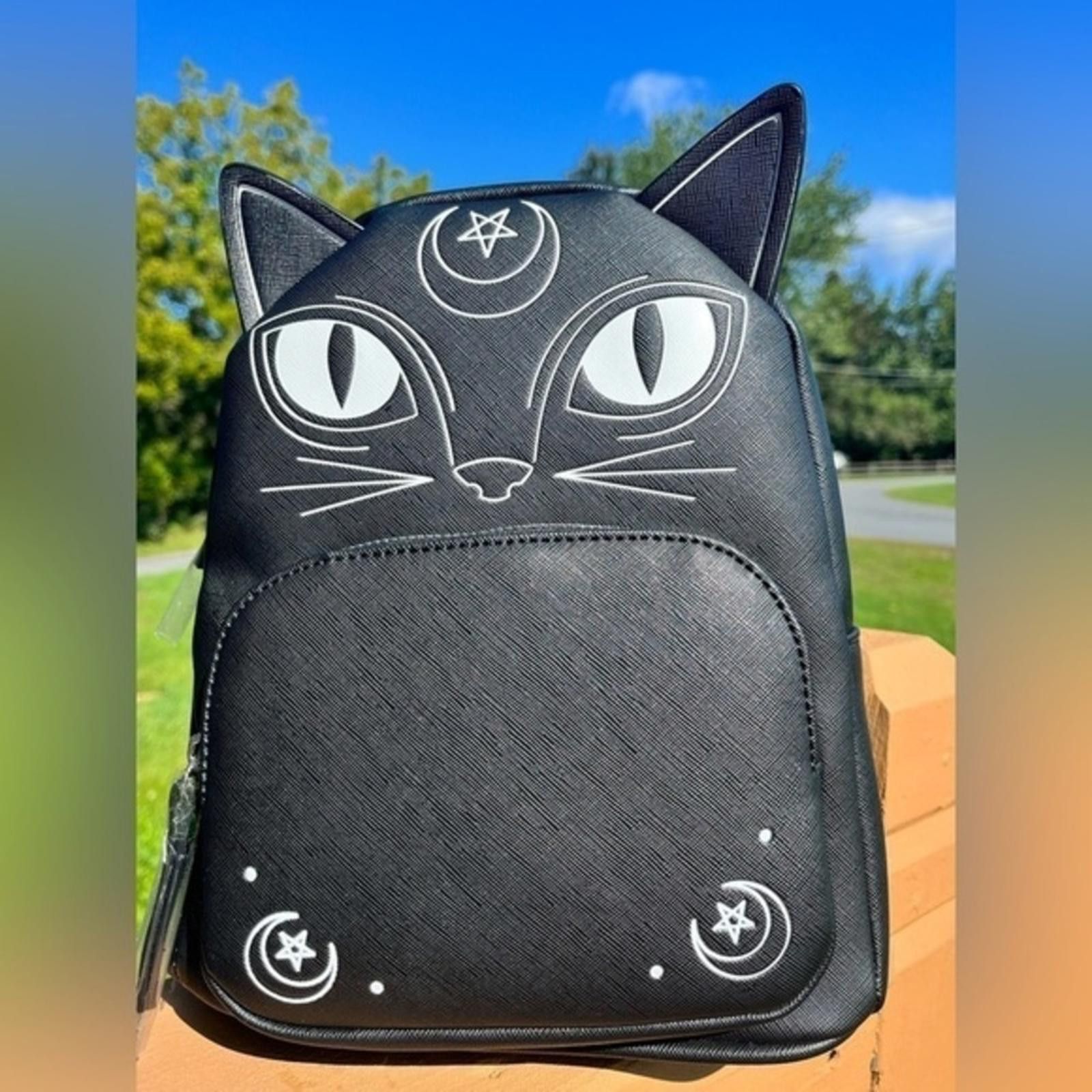 Mad Engine Mad Engine Spooky Cat Pentagram Back Pack NWT Size ONE SIZE - 1 Thumbnail