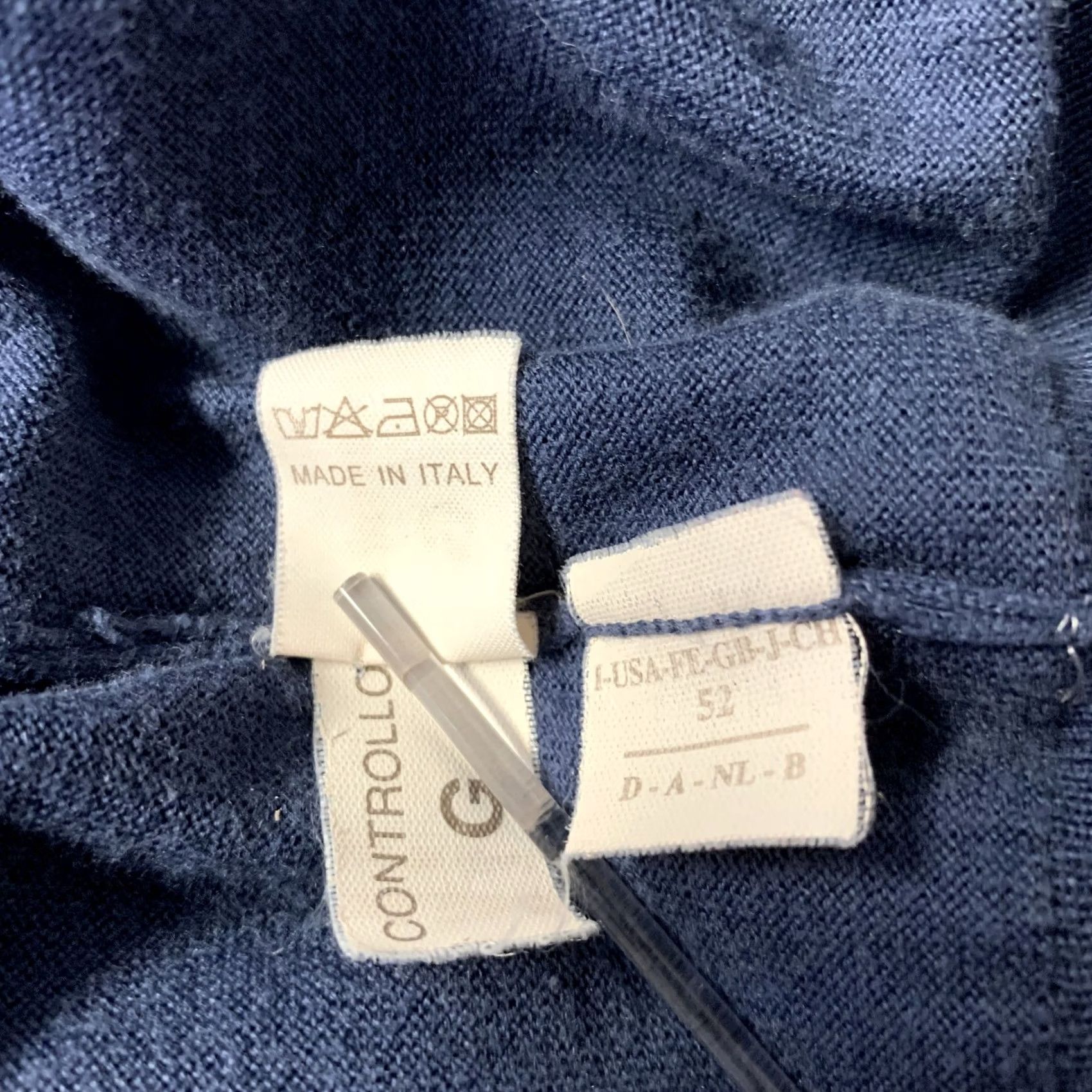 Brunello Cucinelli BRUNELLO CUCINELLI Navy Grey Cotton Zip Up Jacket M Men Size US M / EU 48-50 / 2 - 8 Thumbnail