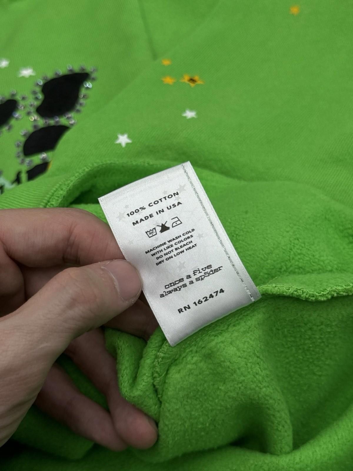 Sp5der Sp5der Worldwide Green Slime Stone Crystal Hoodie Size (S) Size US S / EU 44-46 / 1 - 9 Thumbnail