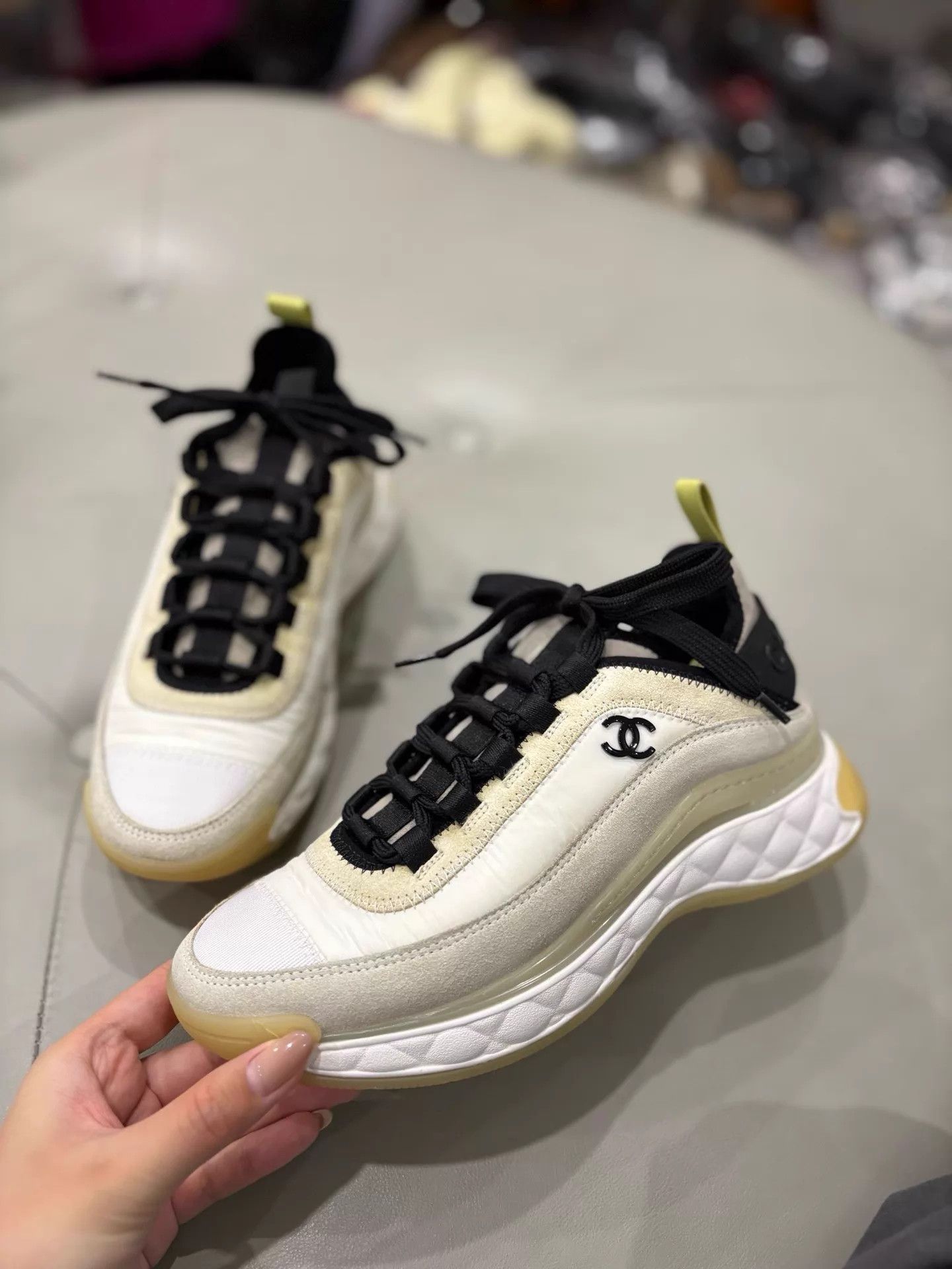 Chanel Chanel Classic White Samurai Sneaker 35.5 99 New Size US 5 / IT 35 - 1 Thumbnail