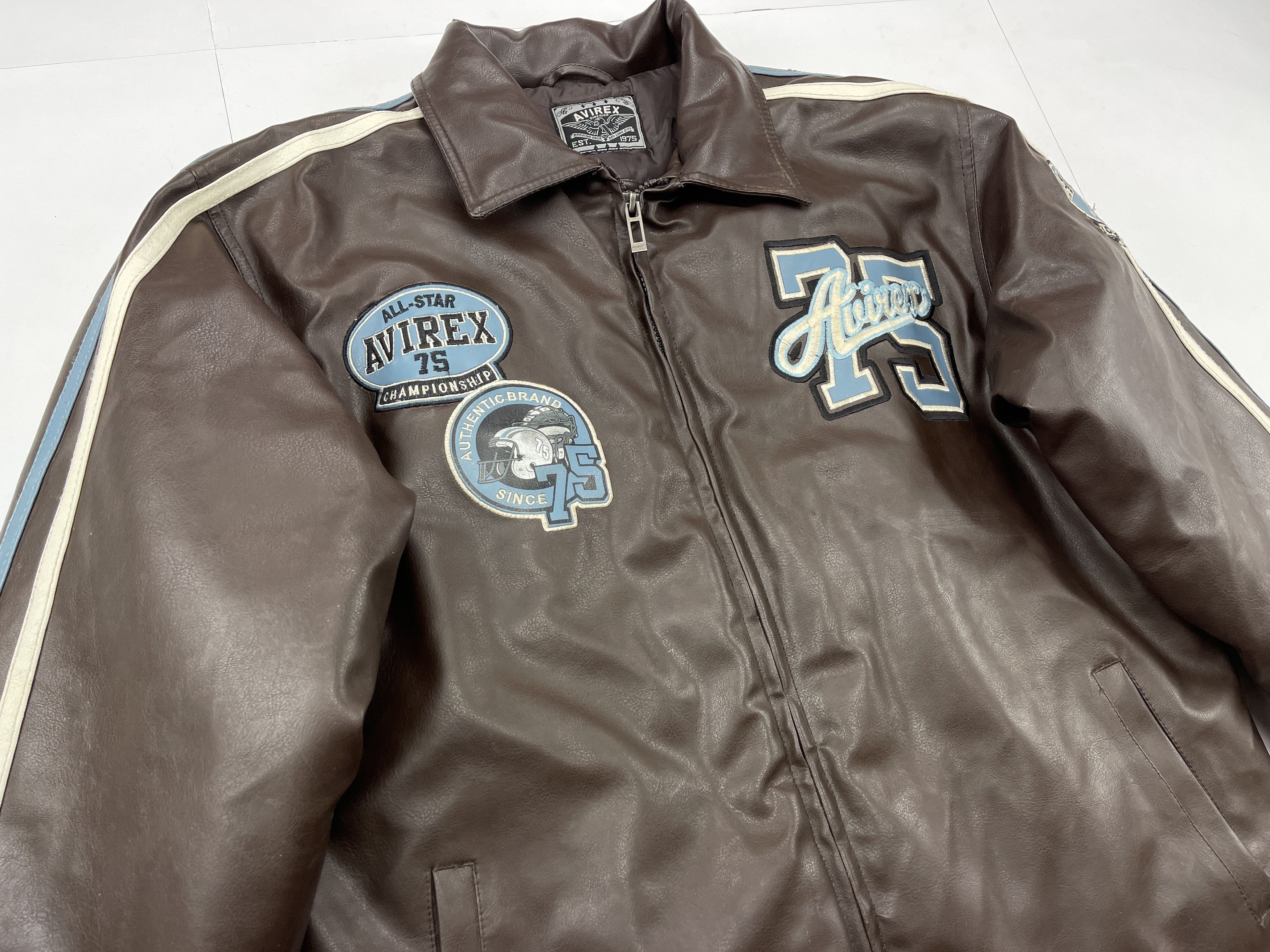 Avirex AVIREX faux leather jacket, vintage, 90s hip hop 1990s M Size US M / EU 48-50 / 2 - 13 Thumbnail