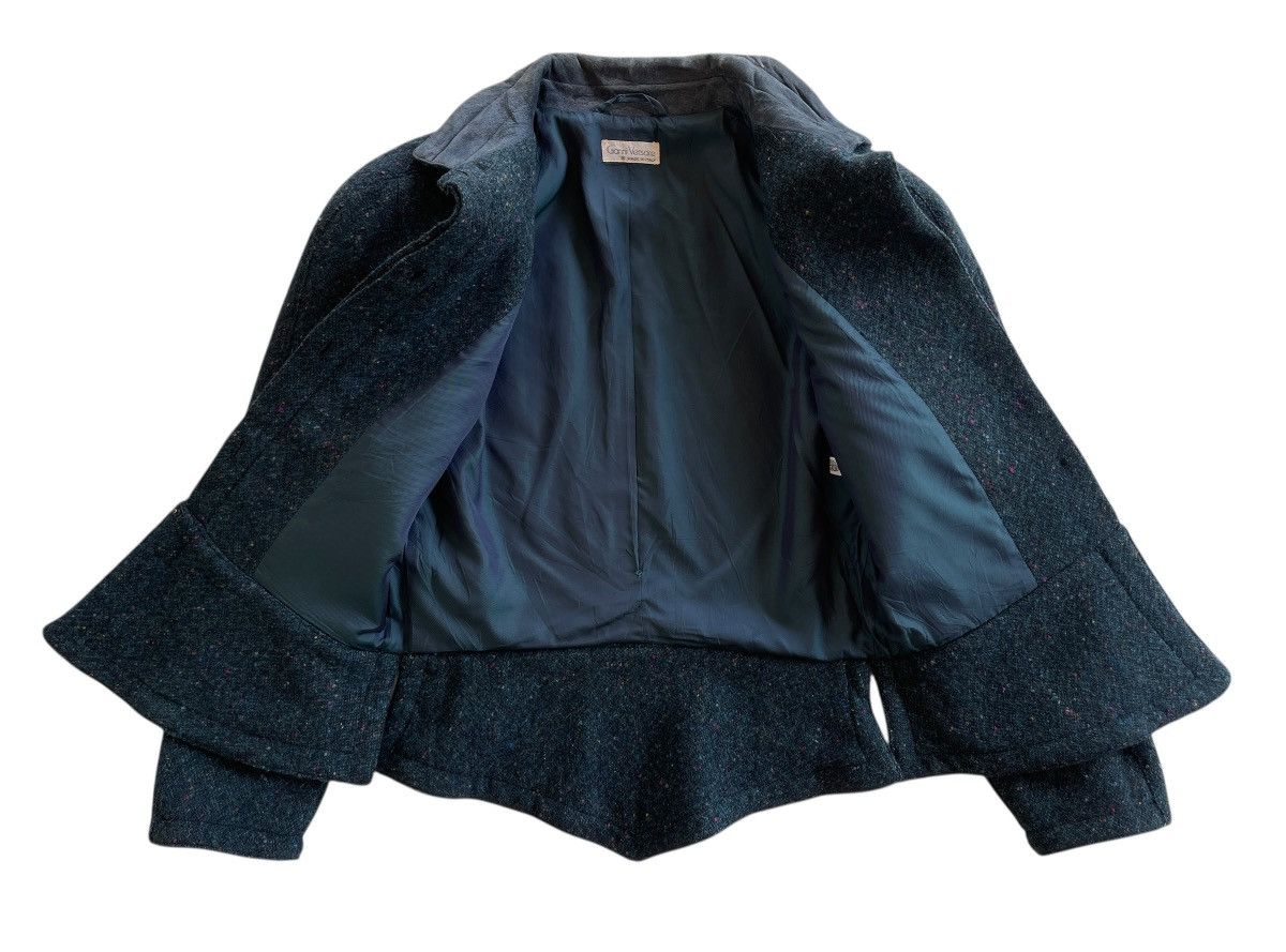 Versace Vintage 70s Gianni Versace Cropped Lana Wool Jacket Size S / US 4 / IT 40 - 7 Thumbnail
