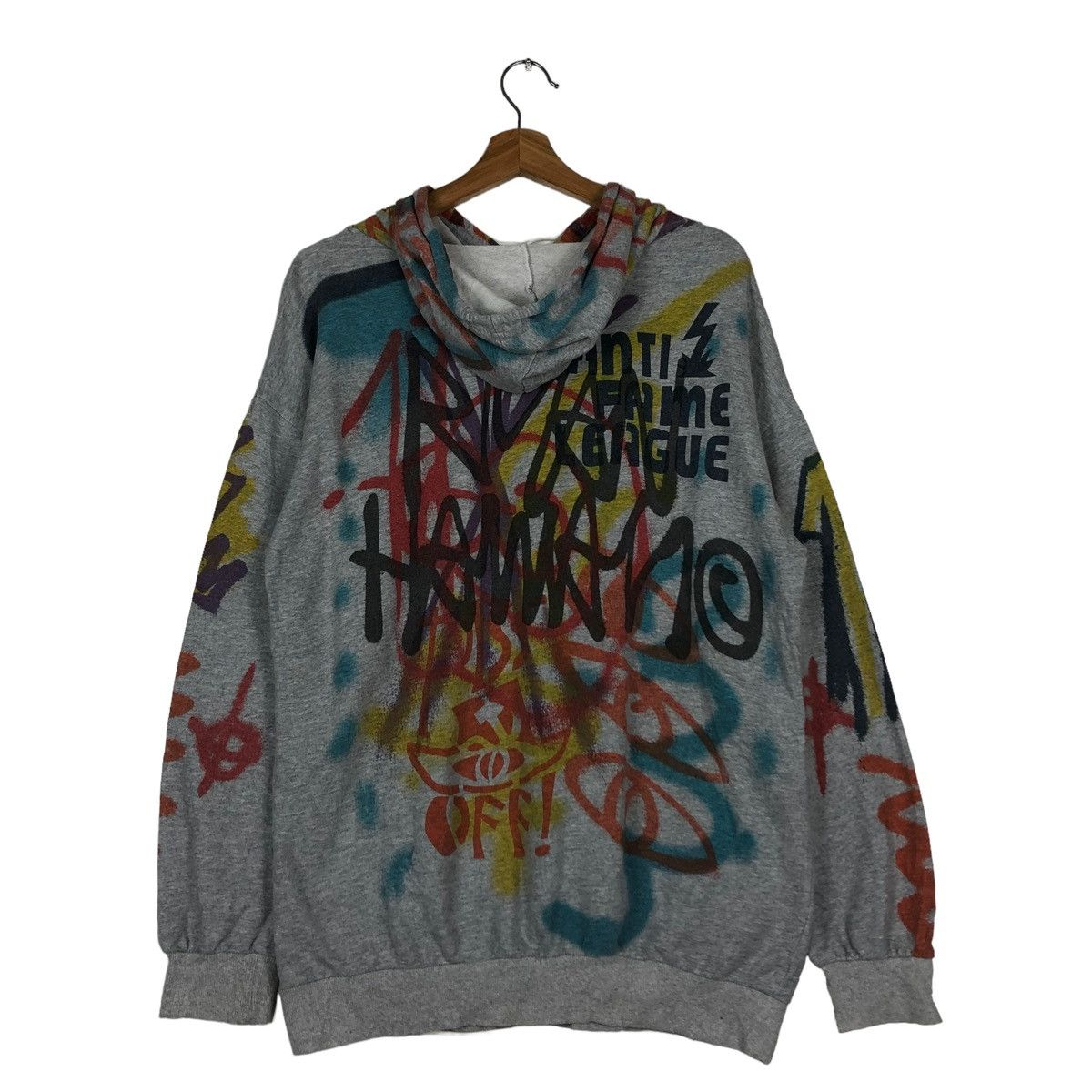 Japanese Brand 🔥VINTAGE HOODIE PULL OVER ANORAK ART DESIGN ISSEY MIYAKE Size US M / EU 48-50 / 2 - 9 Thumbnail