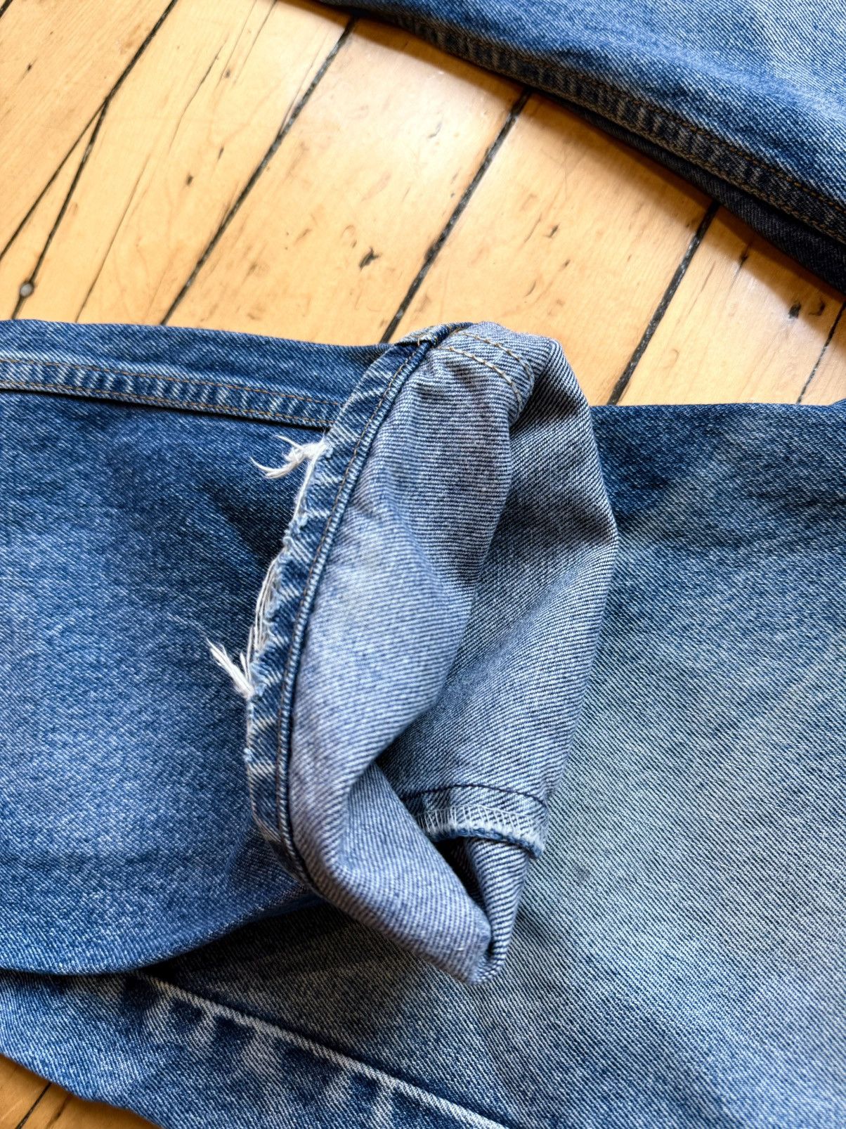 Levi's Vintage Early 2000's Levis 505xx Blue Faded Size US 34 / EU 50 - 8 Thumbnail