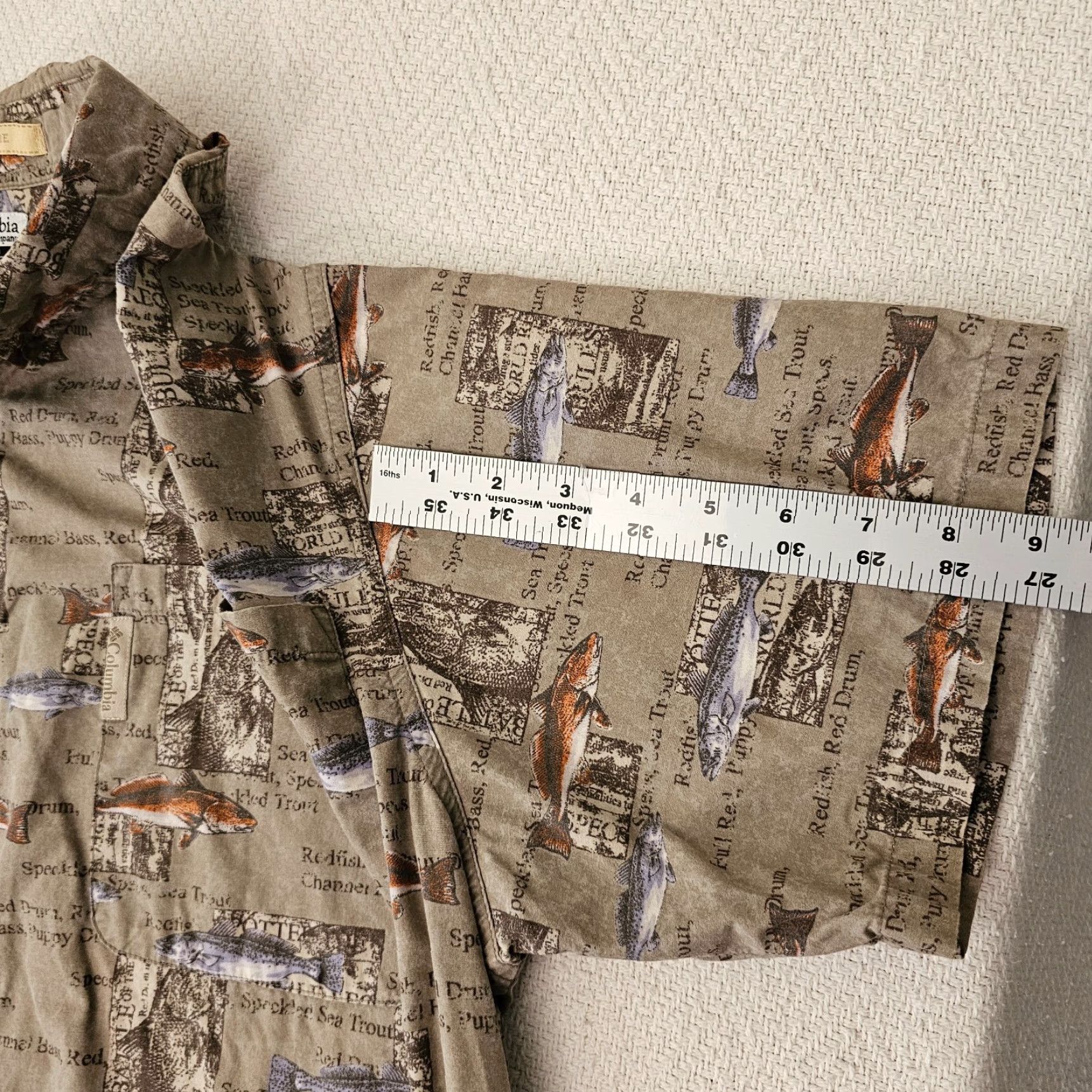 Vintage Columbia River Lodge Men's Shirt L Fisherman Short Sleeve Button-Down Brown Size US L / EU 52-54 / 3 - 7 Thumbnail