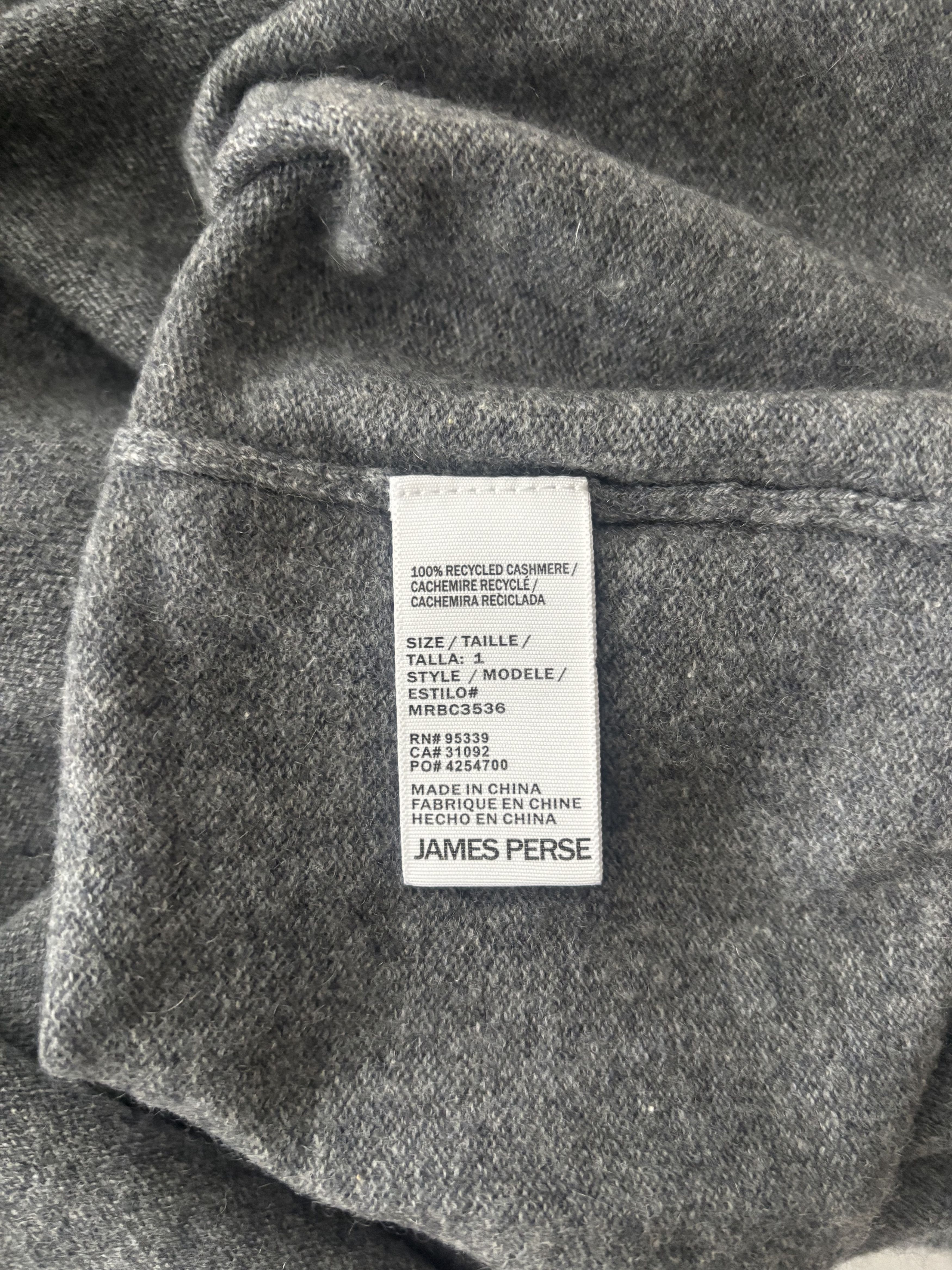 James Perse Cashmere Mock Neck Size US S / EU 44-46 / 1 - 7 Thumbnail