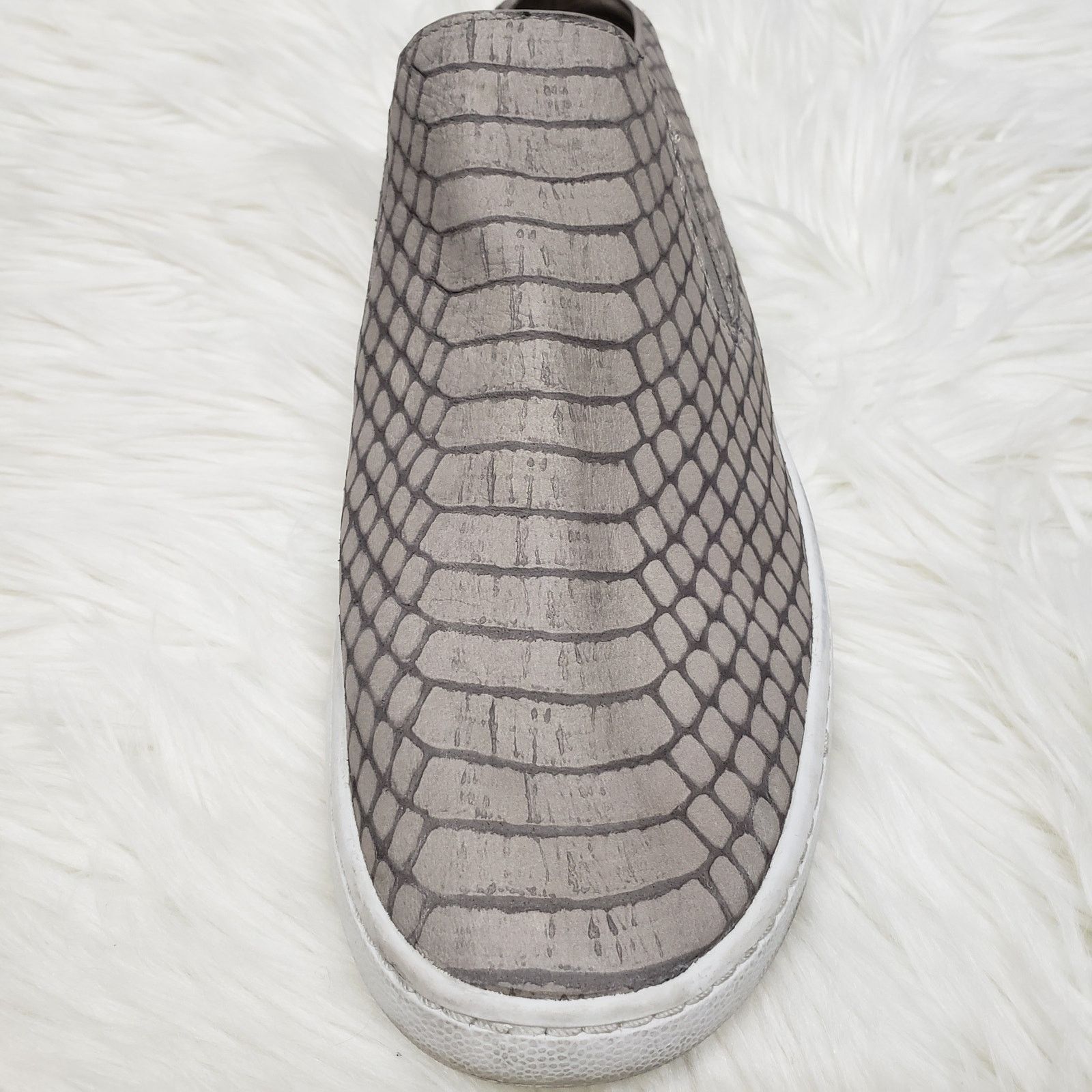 Vince VINCE Blair Snakeskin Embossed Leather Skate Sneakers 7.5 M Size US 7.5 / IT 37.5 - 9 Thumbnail