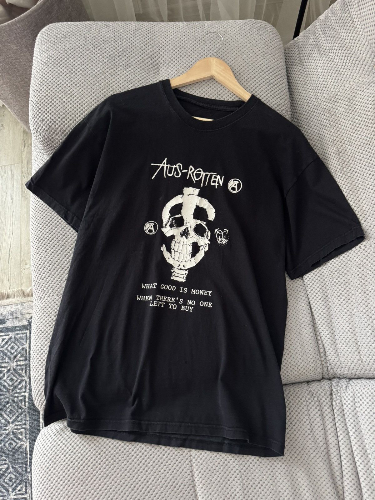 Band Tees Aus Rotten Vintage Black Tee Size US M / EU 48-50 / 2 - 2 Thumbnail