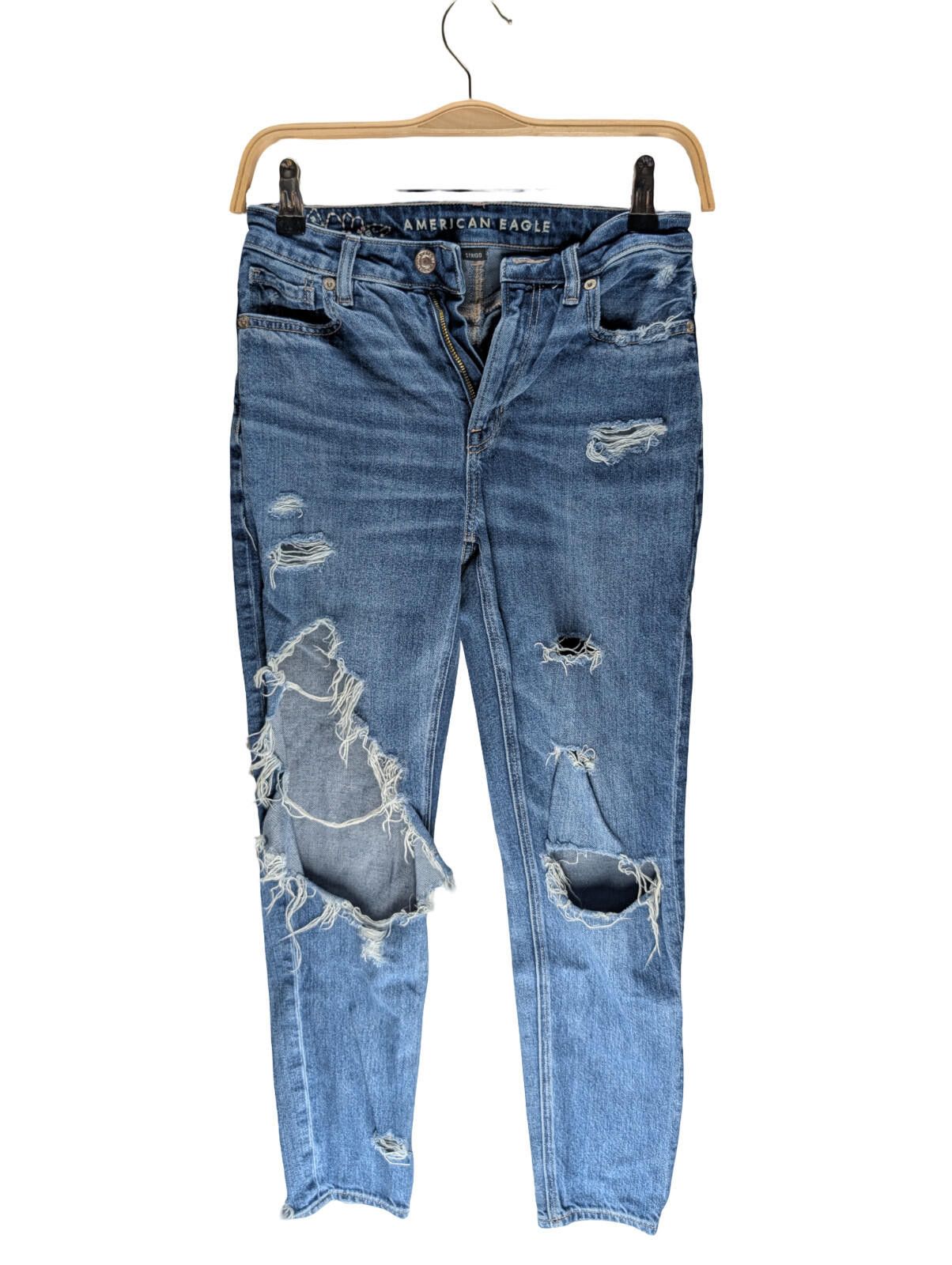 American Eagle Outfitters American Eagle Distressed Rigid Denim Jeans – Size 00R Size 24" / US 00 / IT 34 - 1 Thumbnail