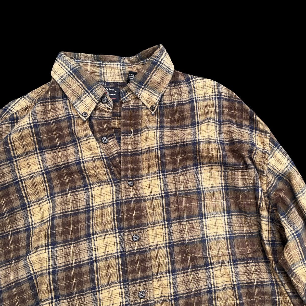 Other VINTAGE AMERICAN EAGLE OUTFITTERS SHIRT PLAID FLANNEL Y2K Size US L / EU 52-54 / 3 - 3 Thumbnail