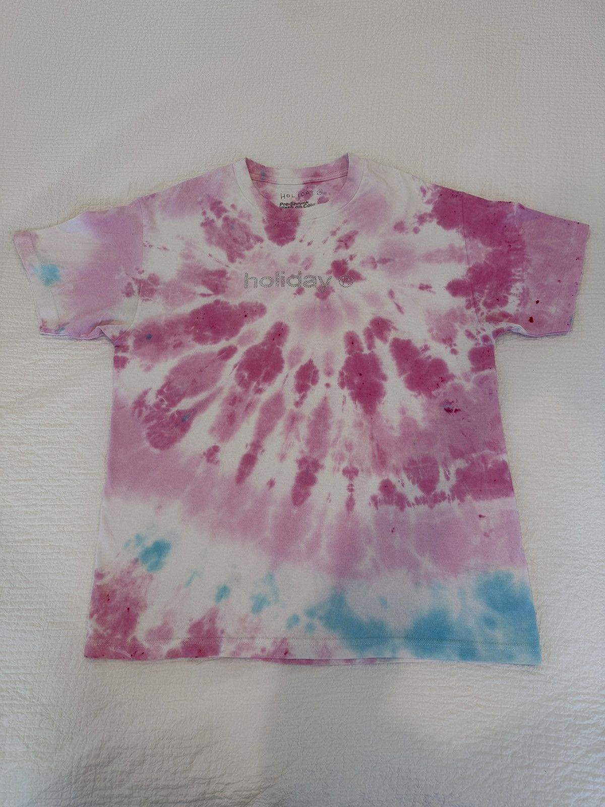 Holiday Brand Holiday Brand Bedazzled Logo T-Shirt (Tie Dyed) Size US L / EU 52-54 / 3 - 1 Thumbnail