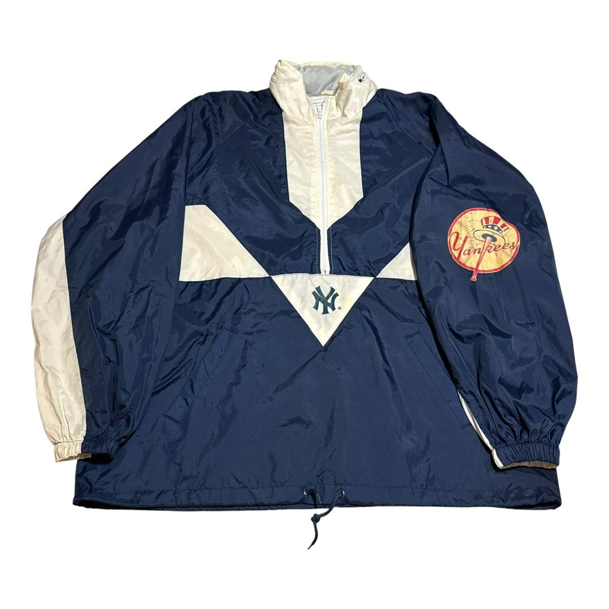 MLB Vintage MLB New York Yankees Distressed Windbreaker Men's XL Size US XL / EU 56 / 4 - 1 Thumbnail