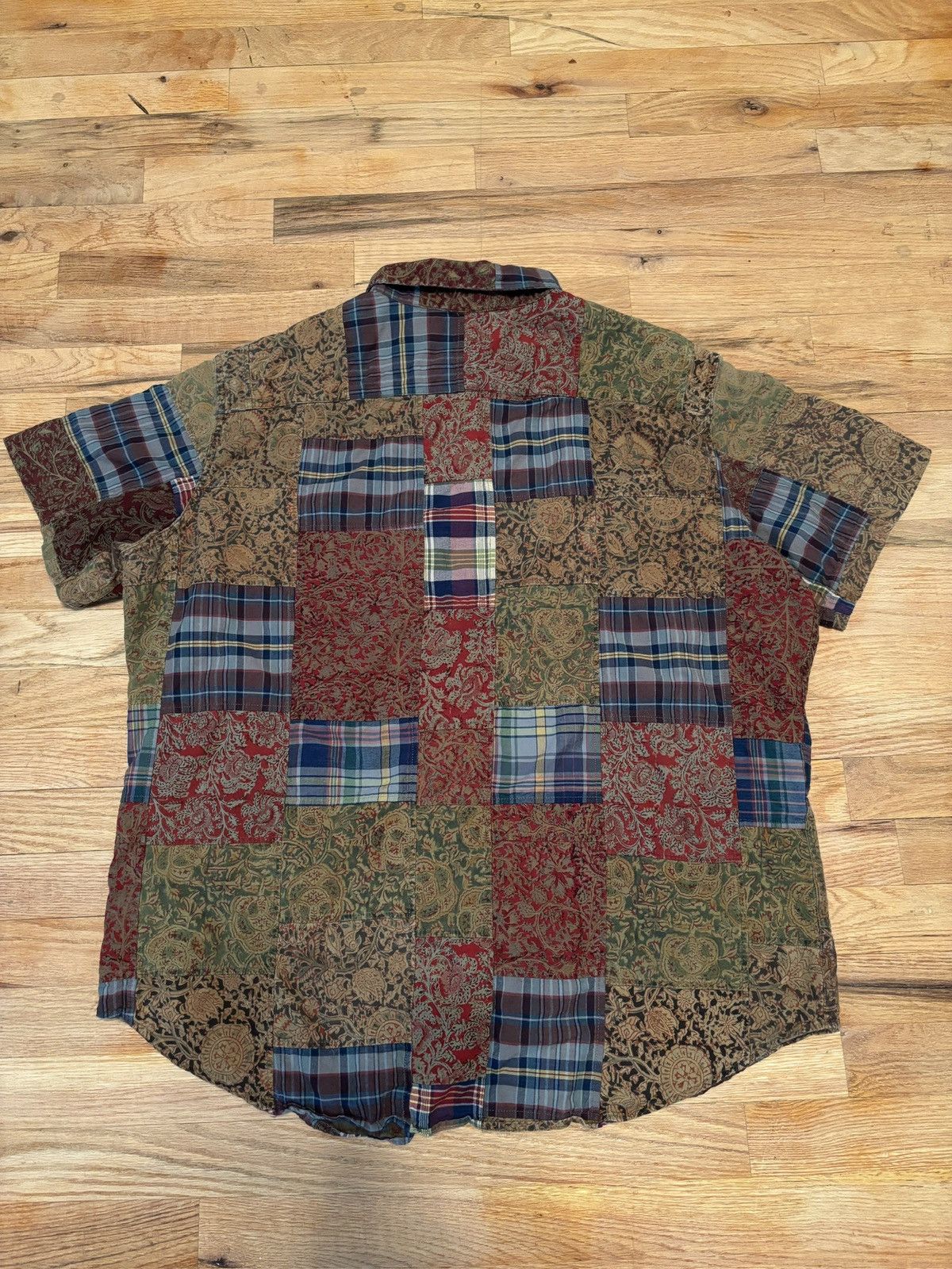 Polo Ralph Lauren Vintage Ralph Lauren Patchwork Blue Paisley Camp Collar Size US XXL / EU 58 / 5 - 4 Thumbnail