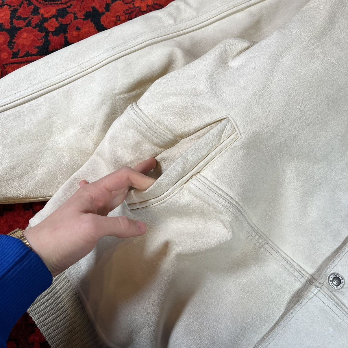 Southpole Vintage 90s Streetwear Y2K Sk8 Rare Southpole leather jacket Size US XXL / EU 58 / 5 - 7 Thumbnail
