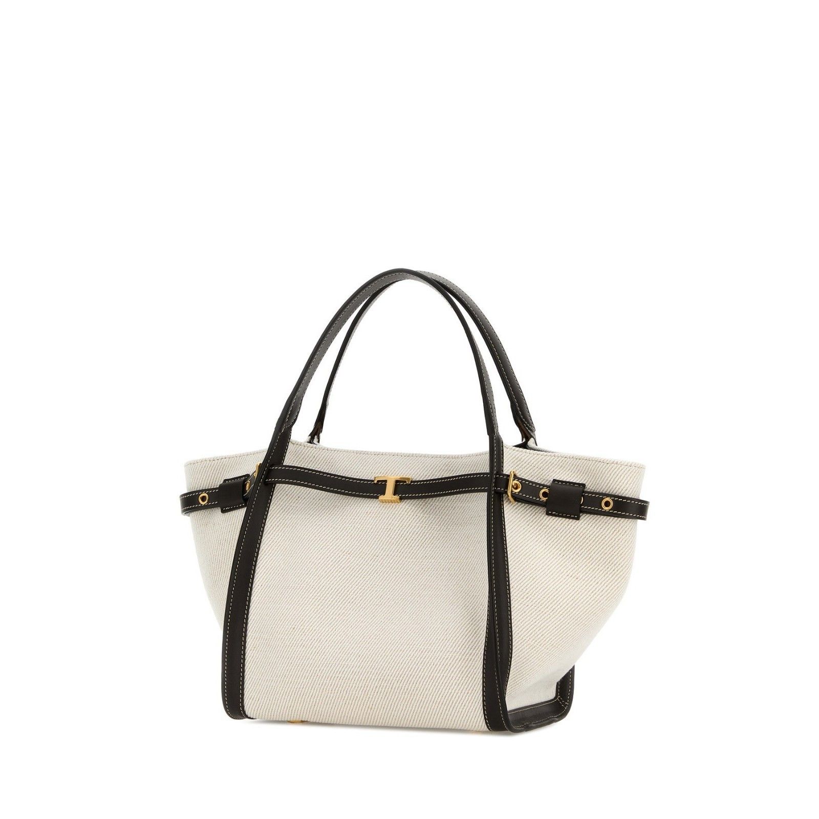 Tod's TOD'S Tim Small White Canvas Top Handle Bag New & Authentic Size ONE SIZE - 2 Thumbnail