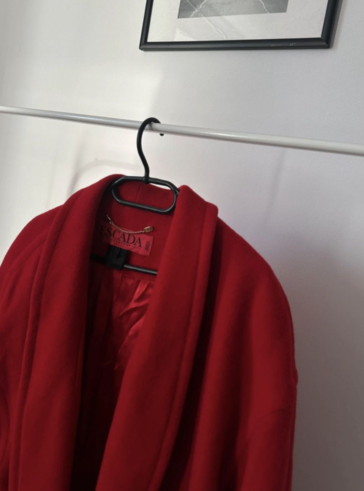 Escada Rare Escada Wool & Cashmere Coat – 1980s Vintage Size L / US 10 / IT 46 - 4 Thumbnail