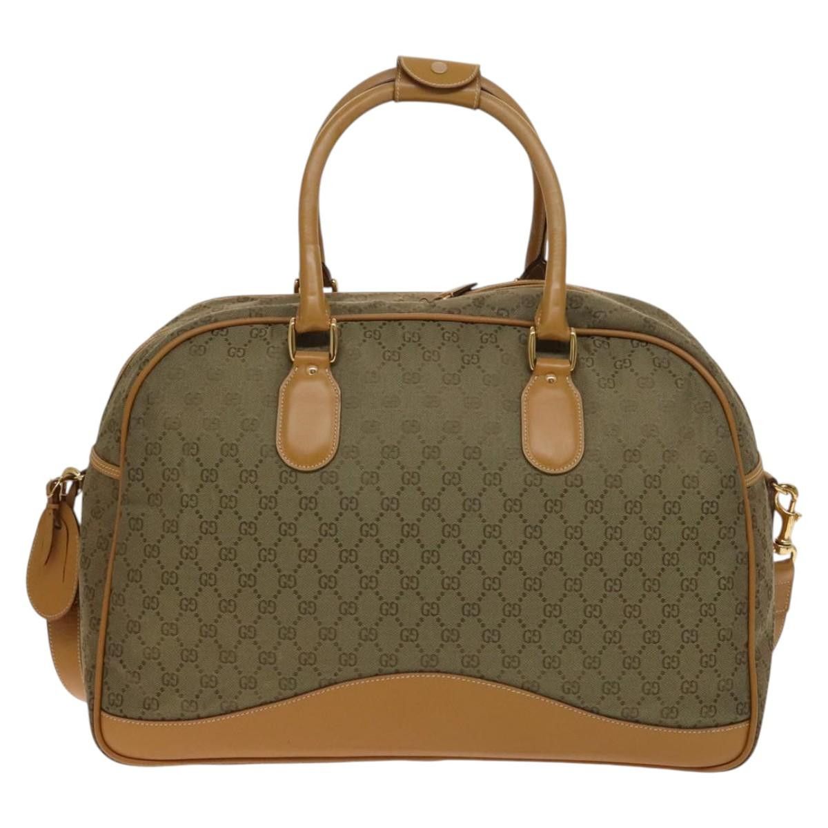 Gucci GUCCI GG Canvas Boston Bag Gold Beige Size ONE SIZE - 2 Thumbnail