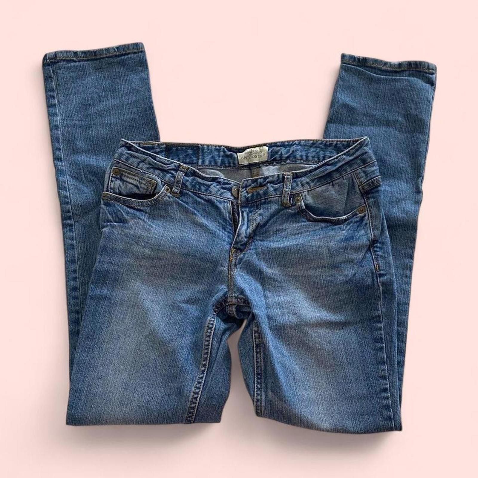 Aeropostale Low rise, straight leg- Aeropostale blue jeans Size 27" / US 4 / IT 40 - 1 Thumbnail